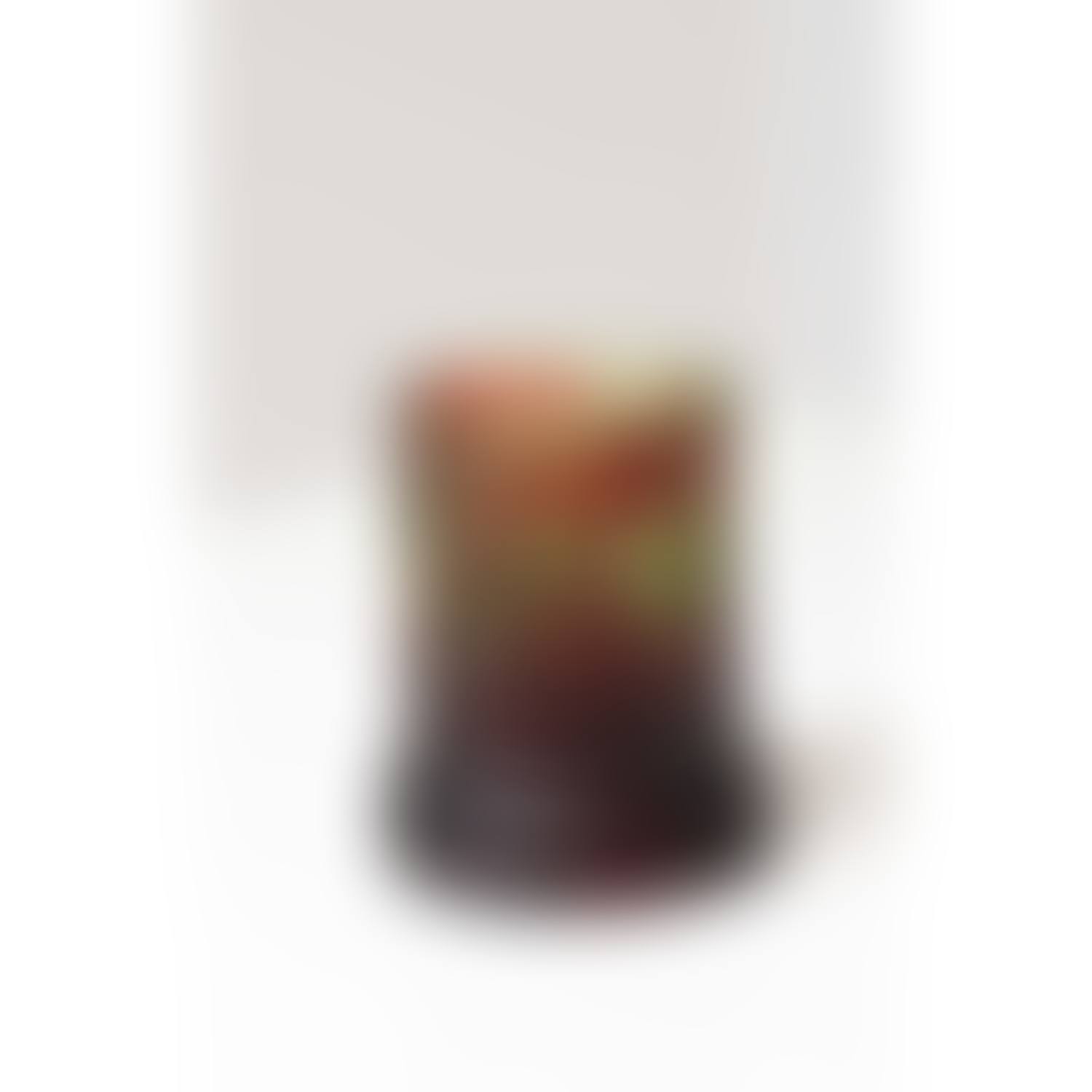 Brush pot with Japanese decor in engraved crystal (preview)