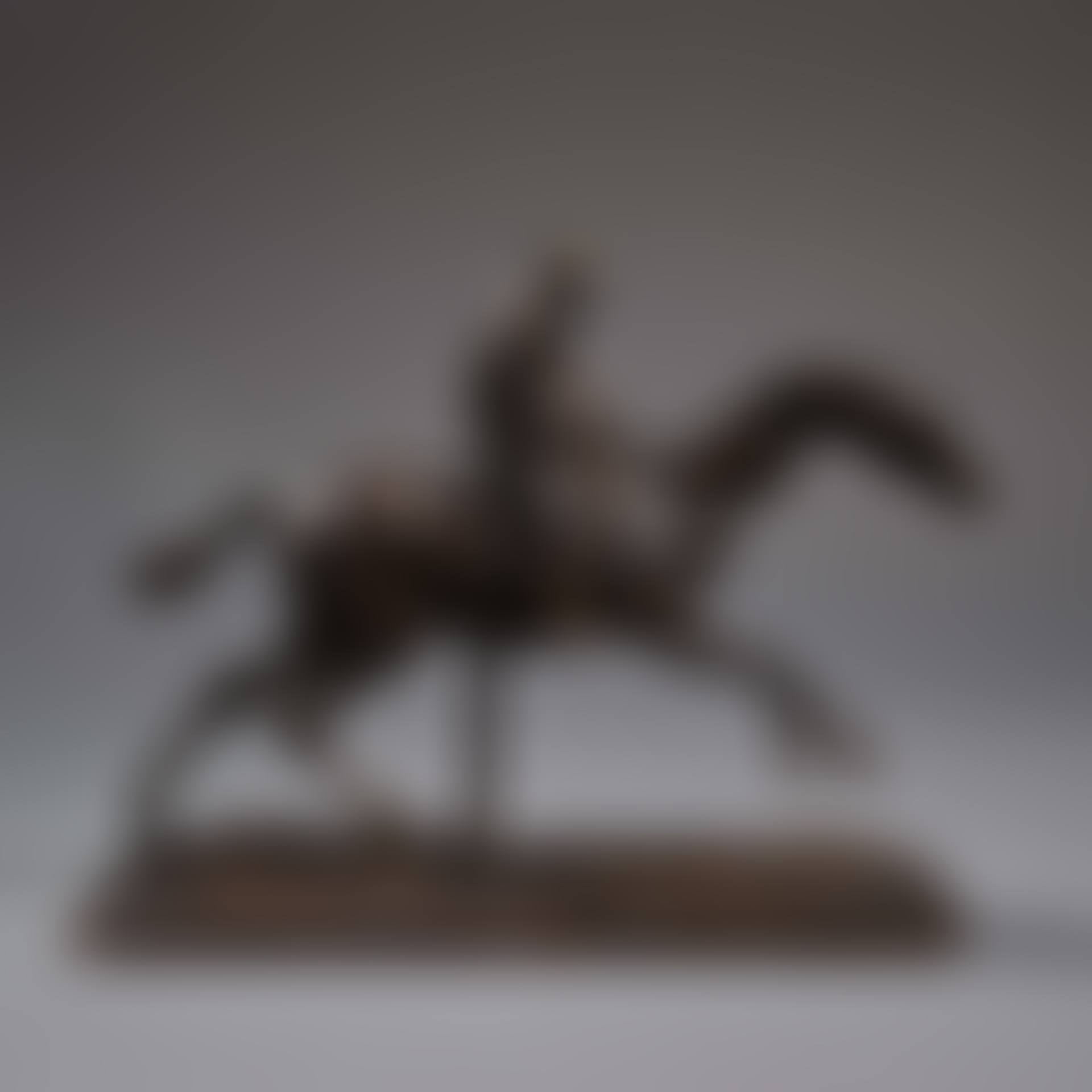 Horse galloping on the right foot with its jockey (preview)