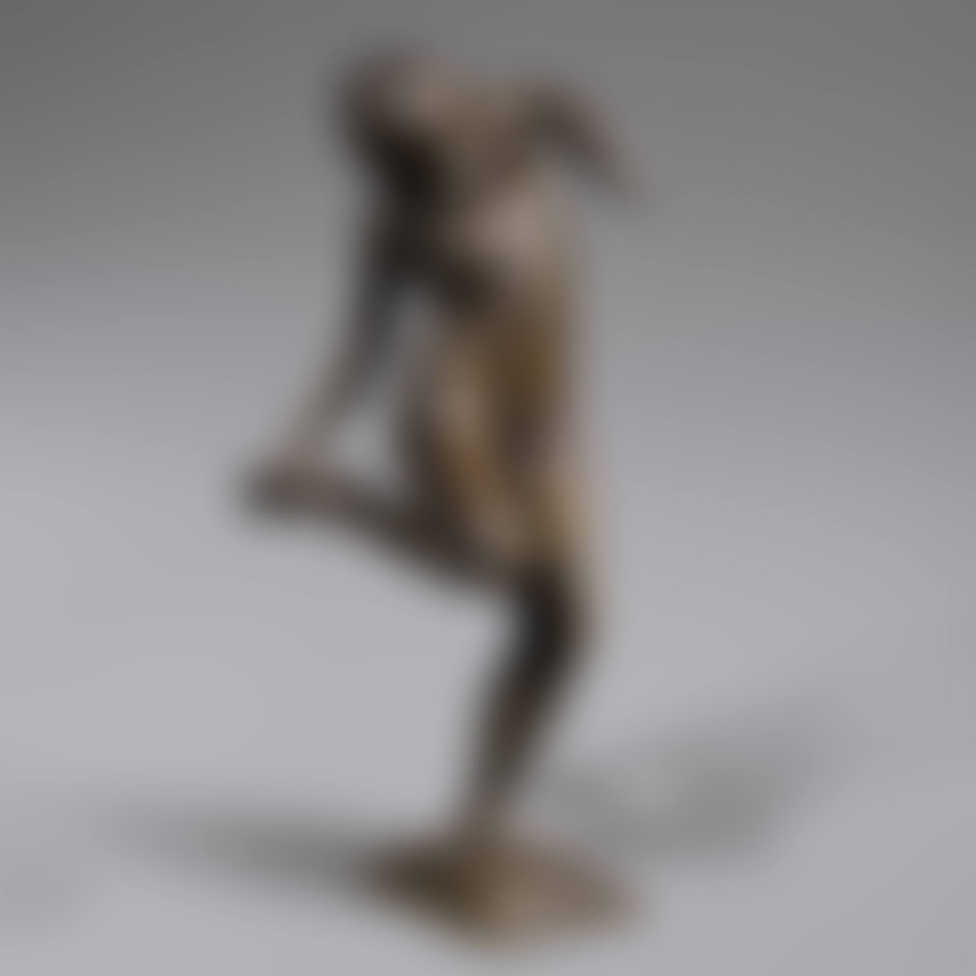 Dancer looking at the sole of her right foot (preview)