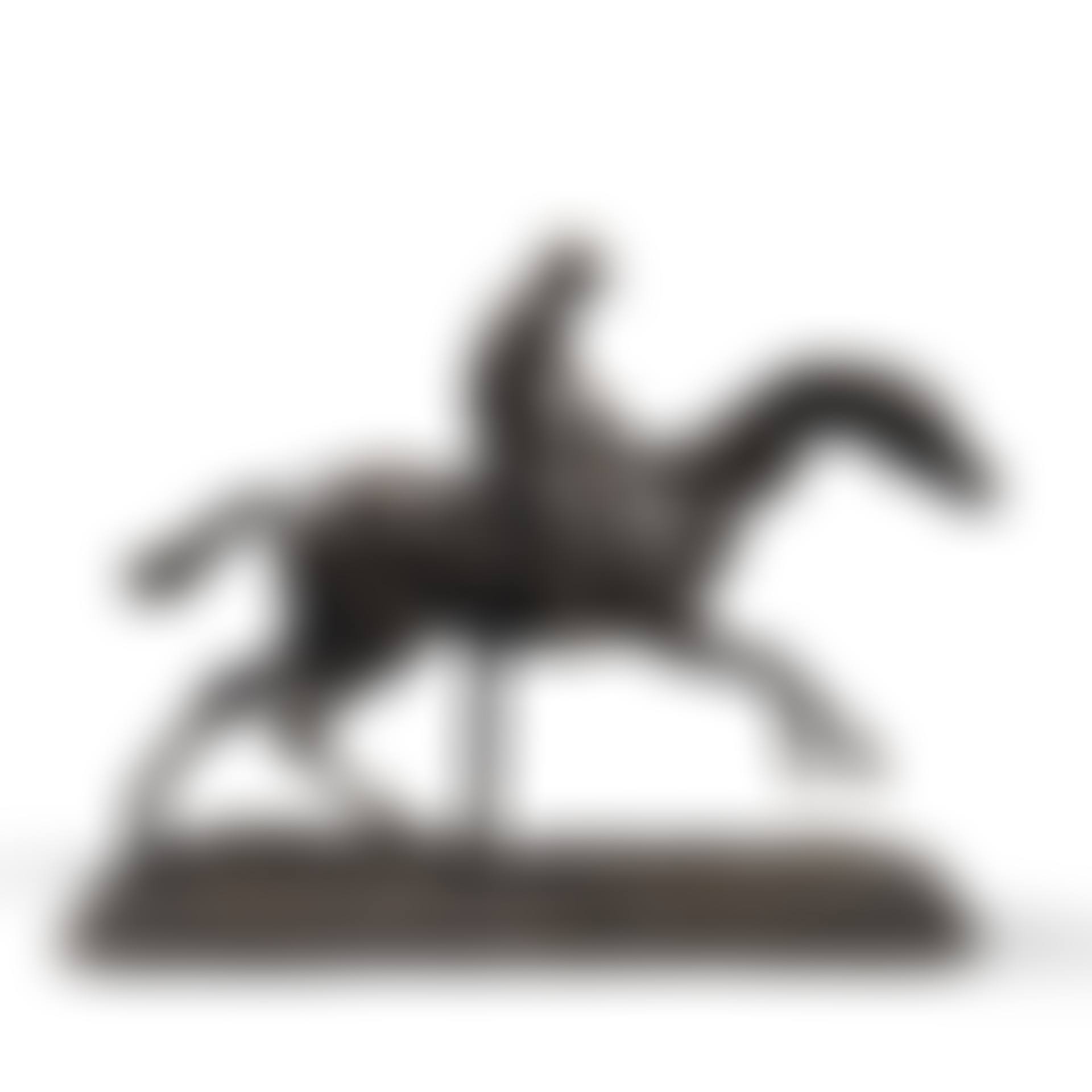 Horse galloping on the right foot with its jockey (preview)