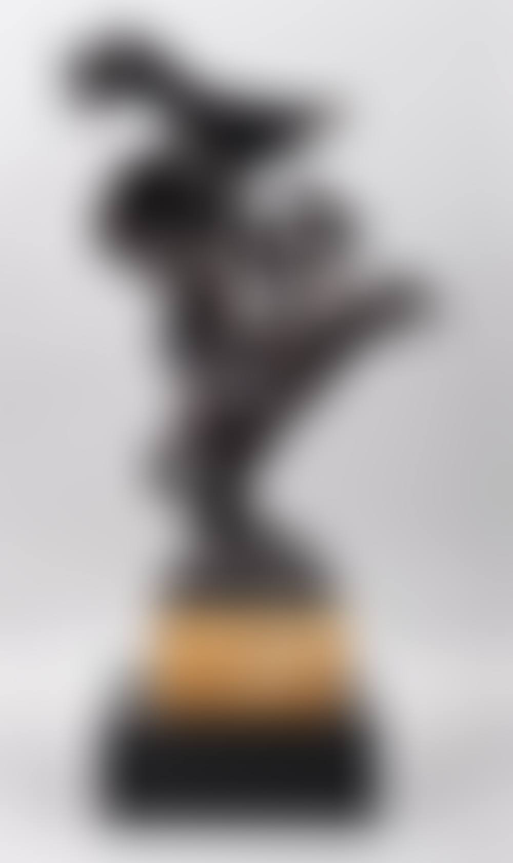 ITALIAN BRONZE EQUESTRIAN GROUP OF AN ATHLETE HOLDING A SPHERE ON A REARING HORSE (preview)