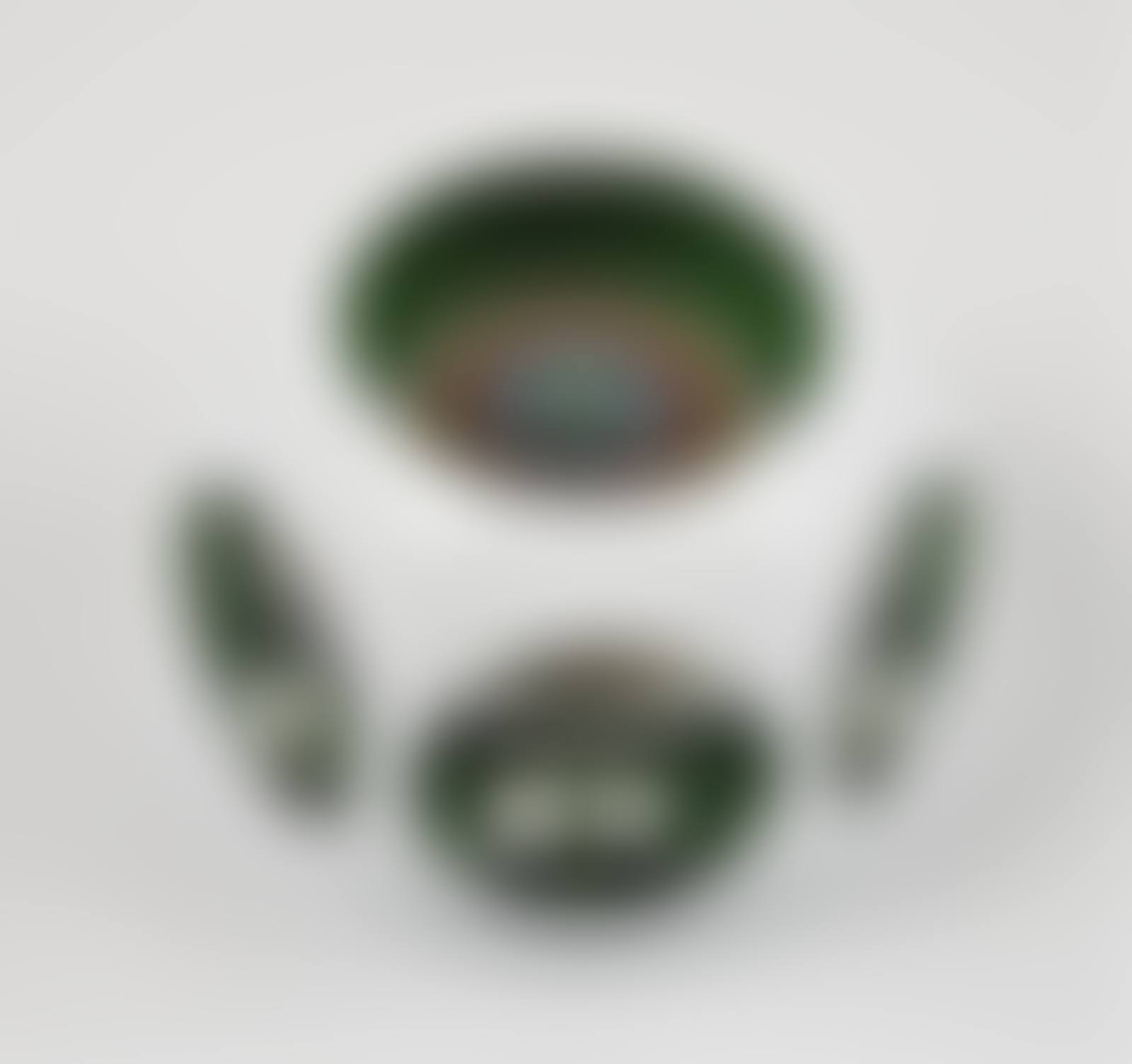 Sulphide crystal paperweight "Overlay lined with white enamel" (preview)