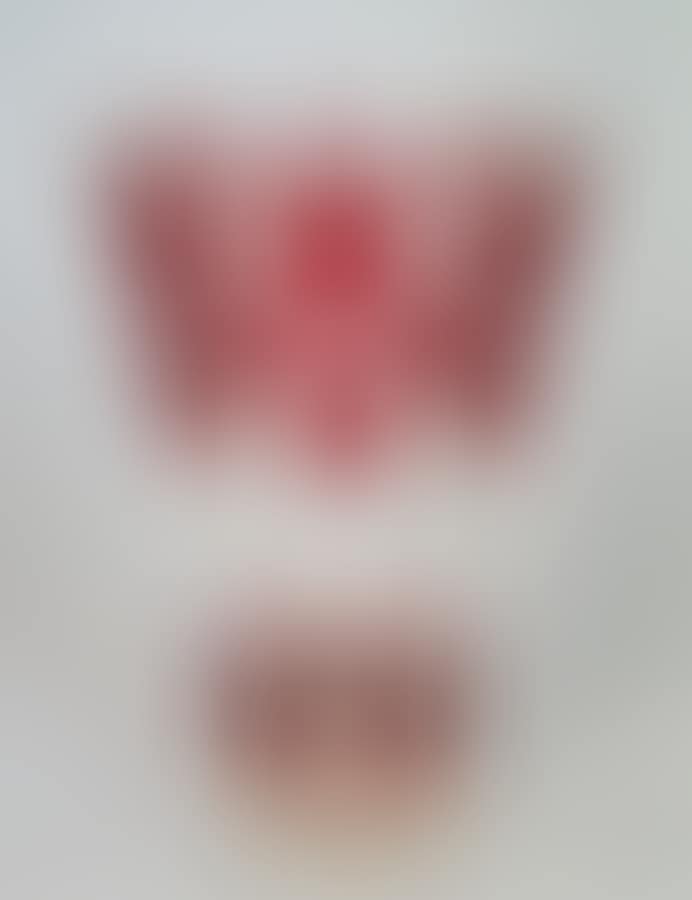 Small cut crystal vase with diamond decoration in red (preview)