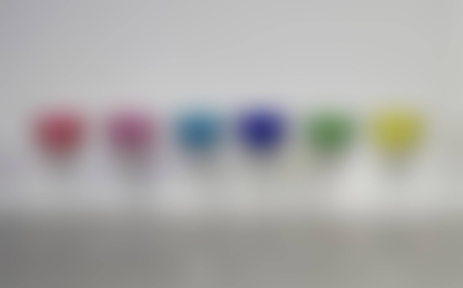 Suite of 6 colored cut crystal glasses (preview)