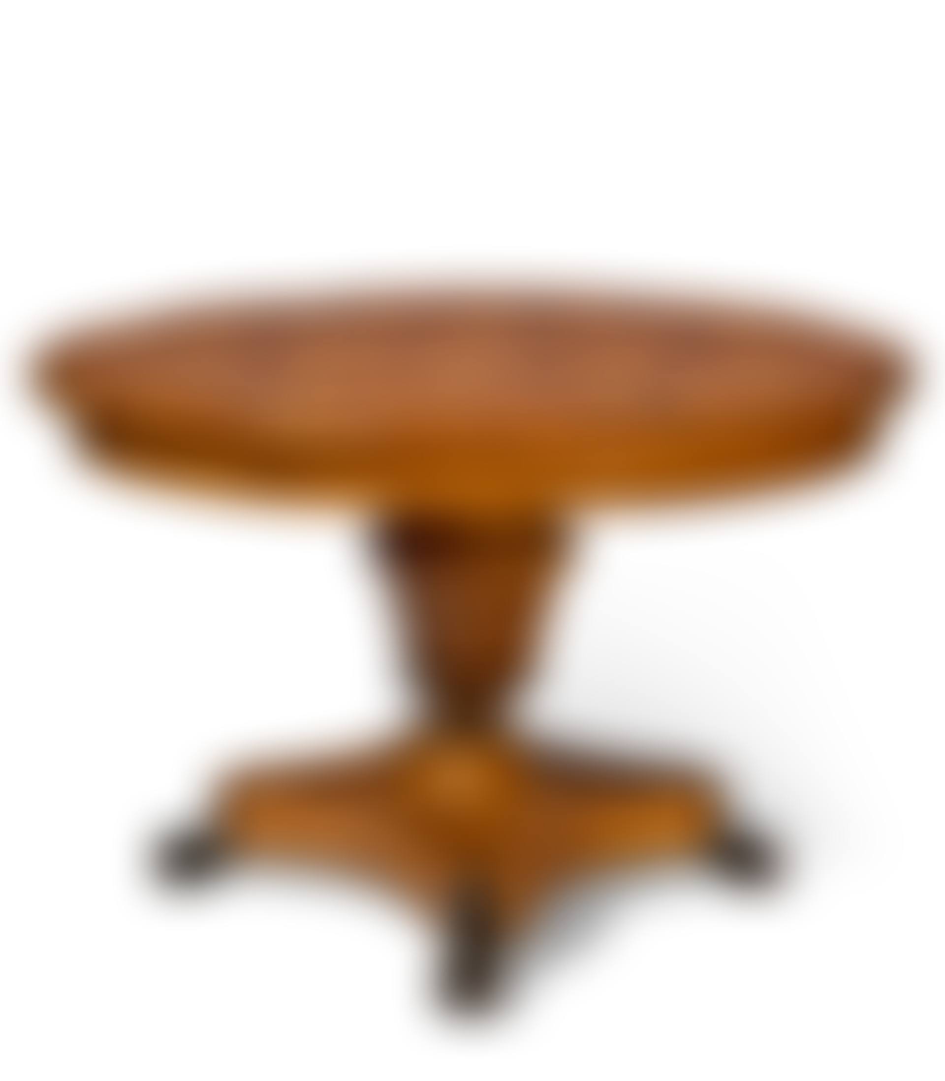 AN ITALIAN FRUITWOOD AND MARQUETRY CENTER TABLE (preview)
