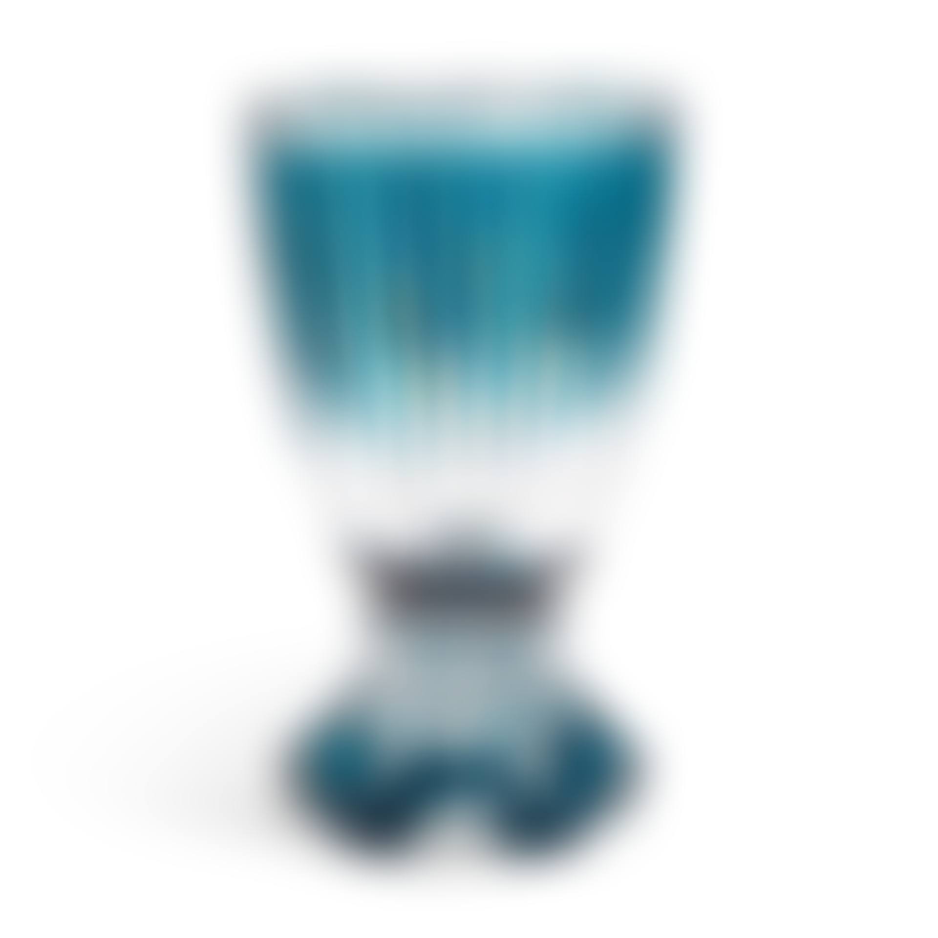 A COLORLESS AND BLUE CUT-GLASS CENTERPIECE (preview)