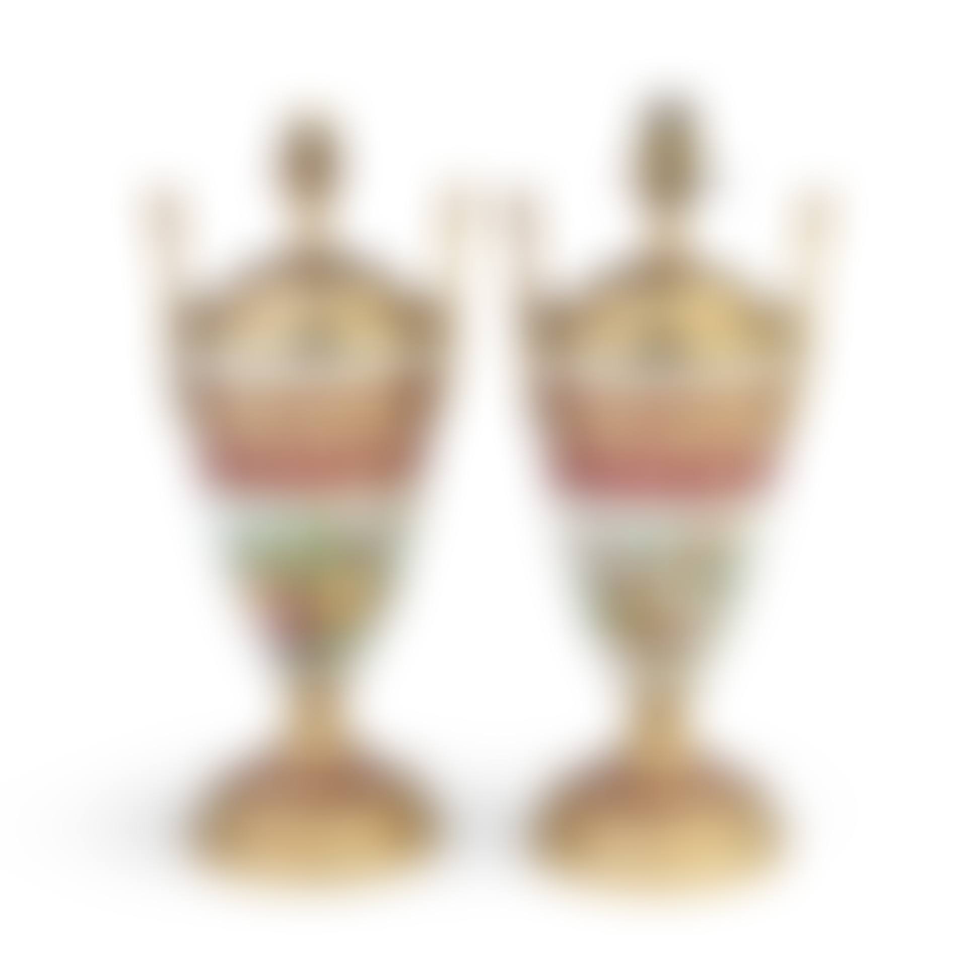A pair of early 20th century continental porcelain and gilt metal mounted lamp bases (preview)