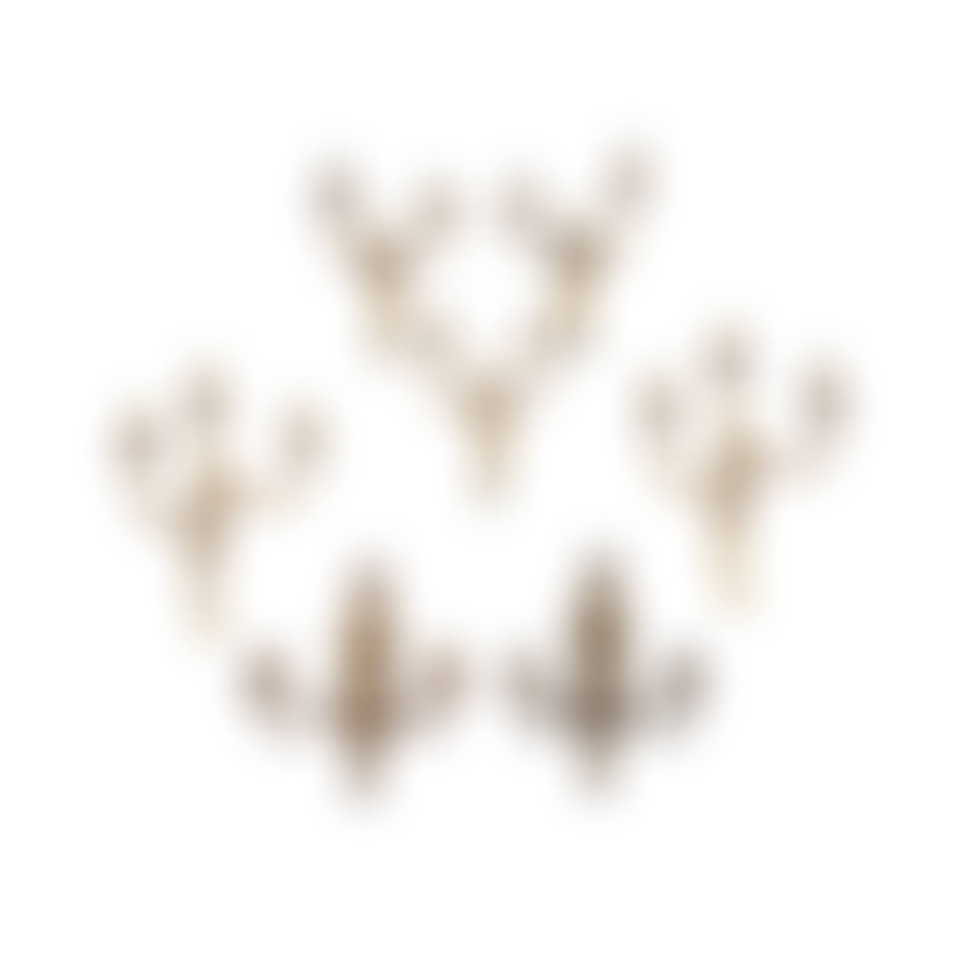 A pair of twin light gilt brass wall appliques, together with a pair of three light gilt brass wall appliques, and a set of three smaller twin light wall appliques (preview)