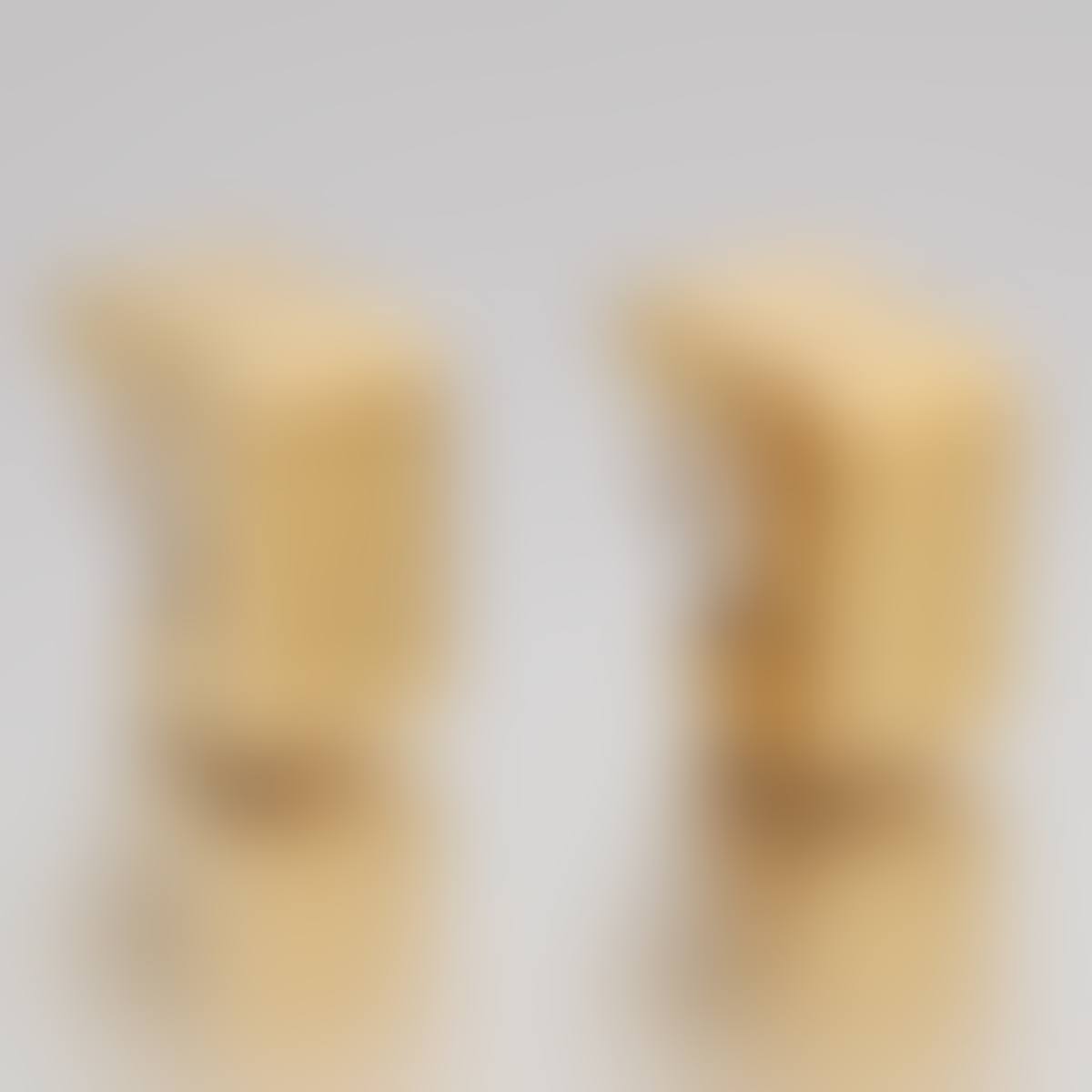 Ladies" Italian Gold Pair of Block Earrings (preview)