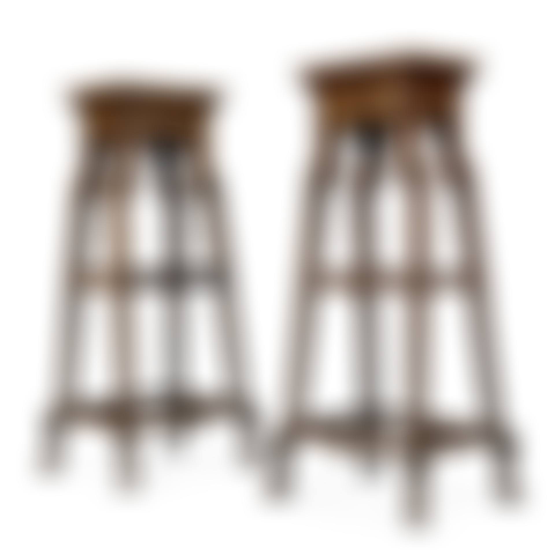 A PAIR OF FRENCH 'ETRUSCAN REVIVAL' BRASS AND MARBLE-MOUNTED MAHOGANY STANDS  (preview)