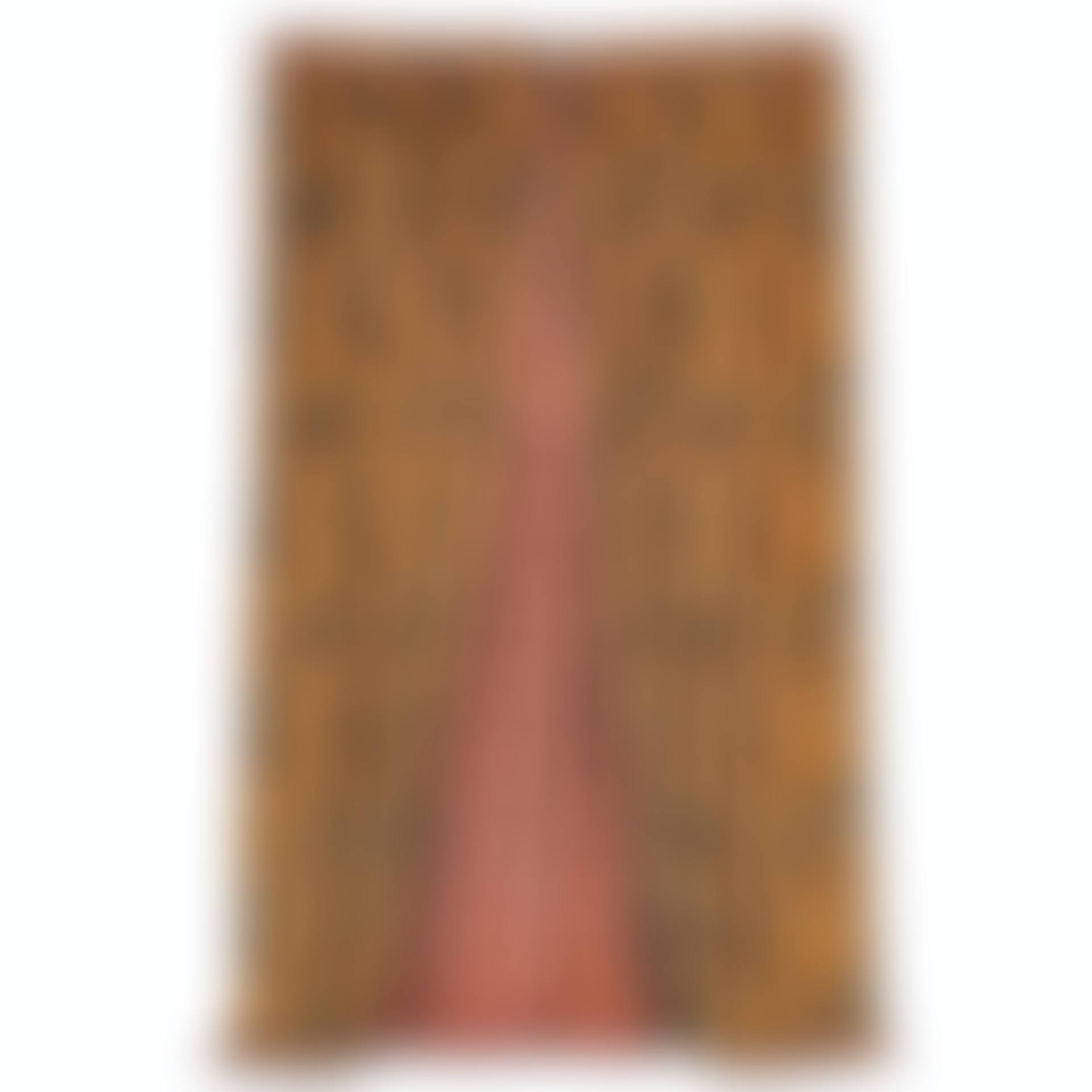 TWO PAIRS OF JAPONISANT PRINTED VELVET PLEATED CURTAINS  (preview)