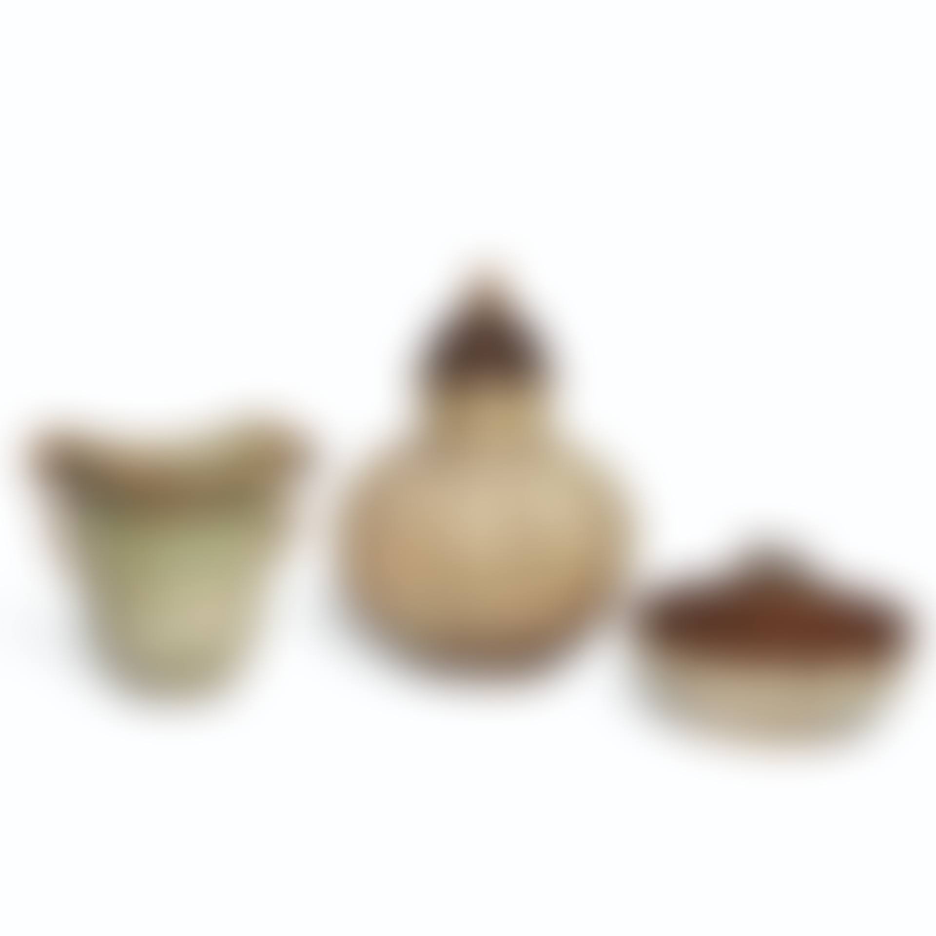 THREE DANISH STONEWARE VESSELS BY ARNE BANG (preview)