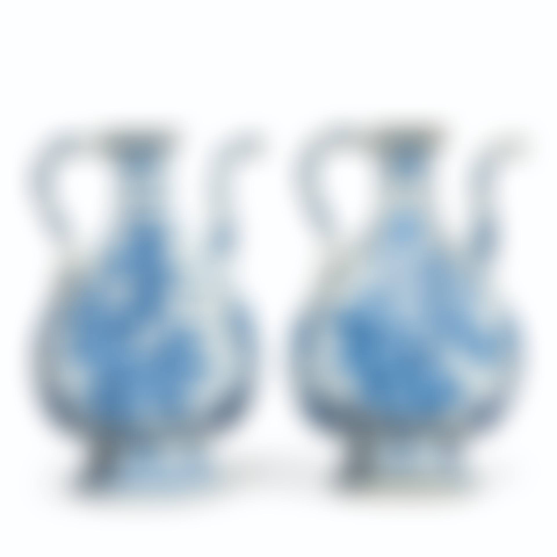 TWO CHINESE BLUE AND WHITE PORCELAIN EWERS  (preview)