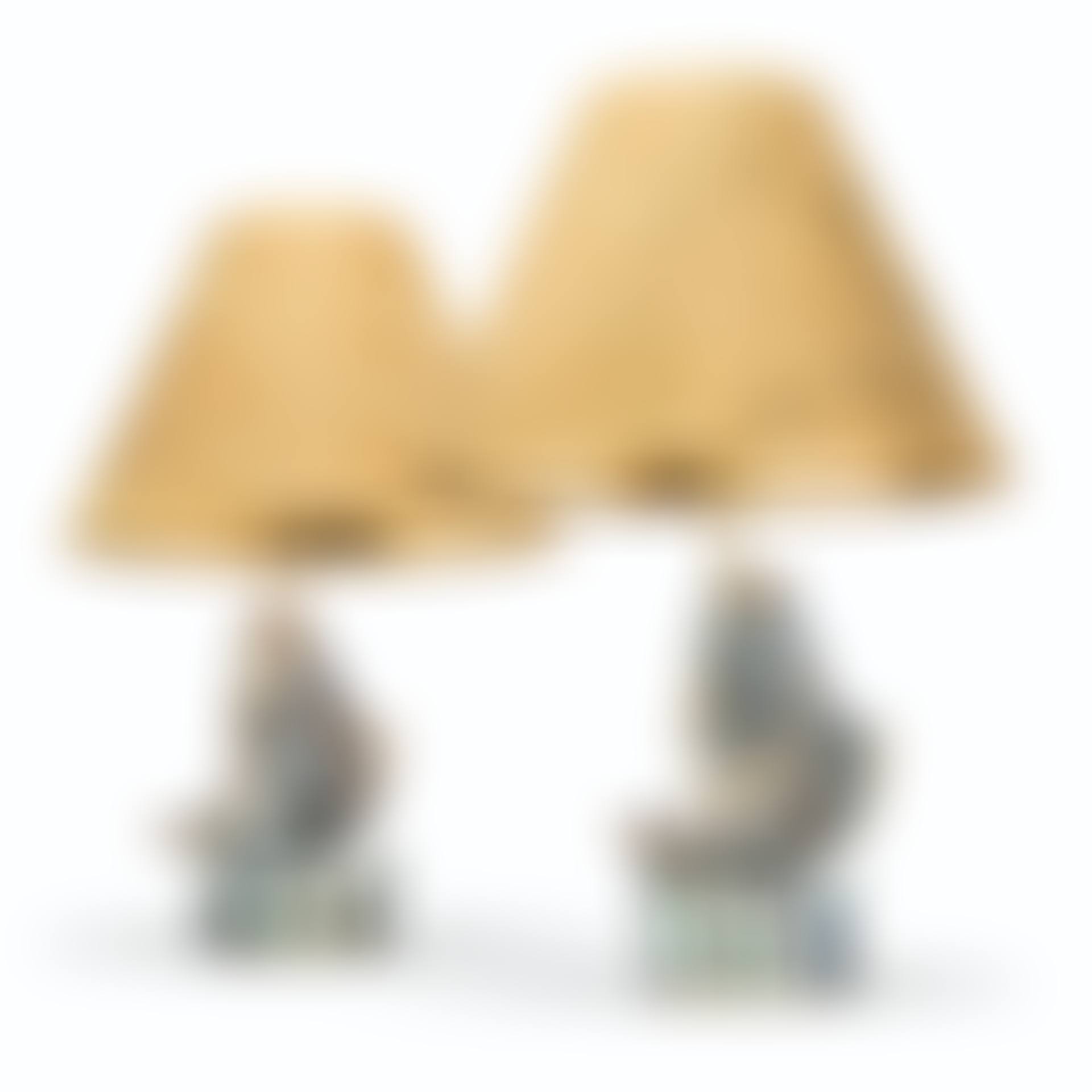 A PAIR OF JAPANESE ARITA MODELS OF LEAPING CARP, LATER MOUNTED AS LAMPS (preview)