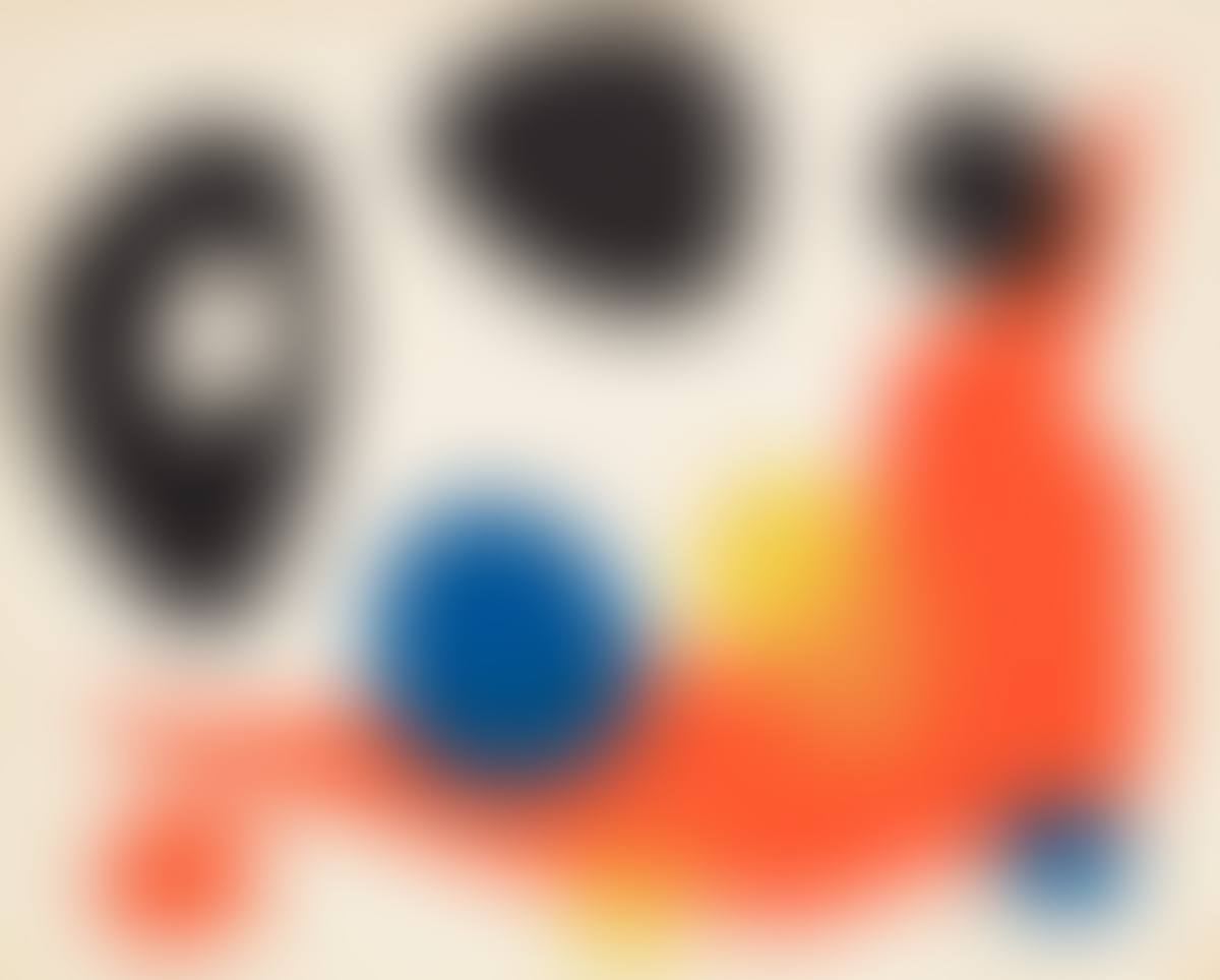 Composition (Red Boomerang). (preview)