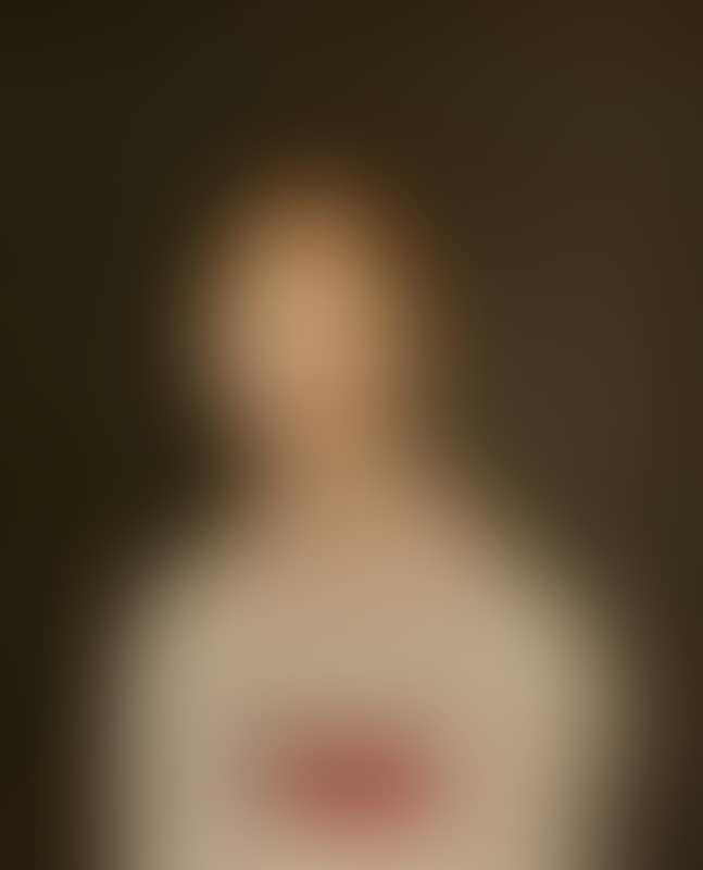 Portrait of the countess Frederikke Marie Danneskiold Samsøe née Levetzau (1813-1852) as a 13-and-a-half-year-old. In a white dress with a red belt, coral earrings and a coral necklace around the neck (preview)
