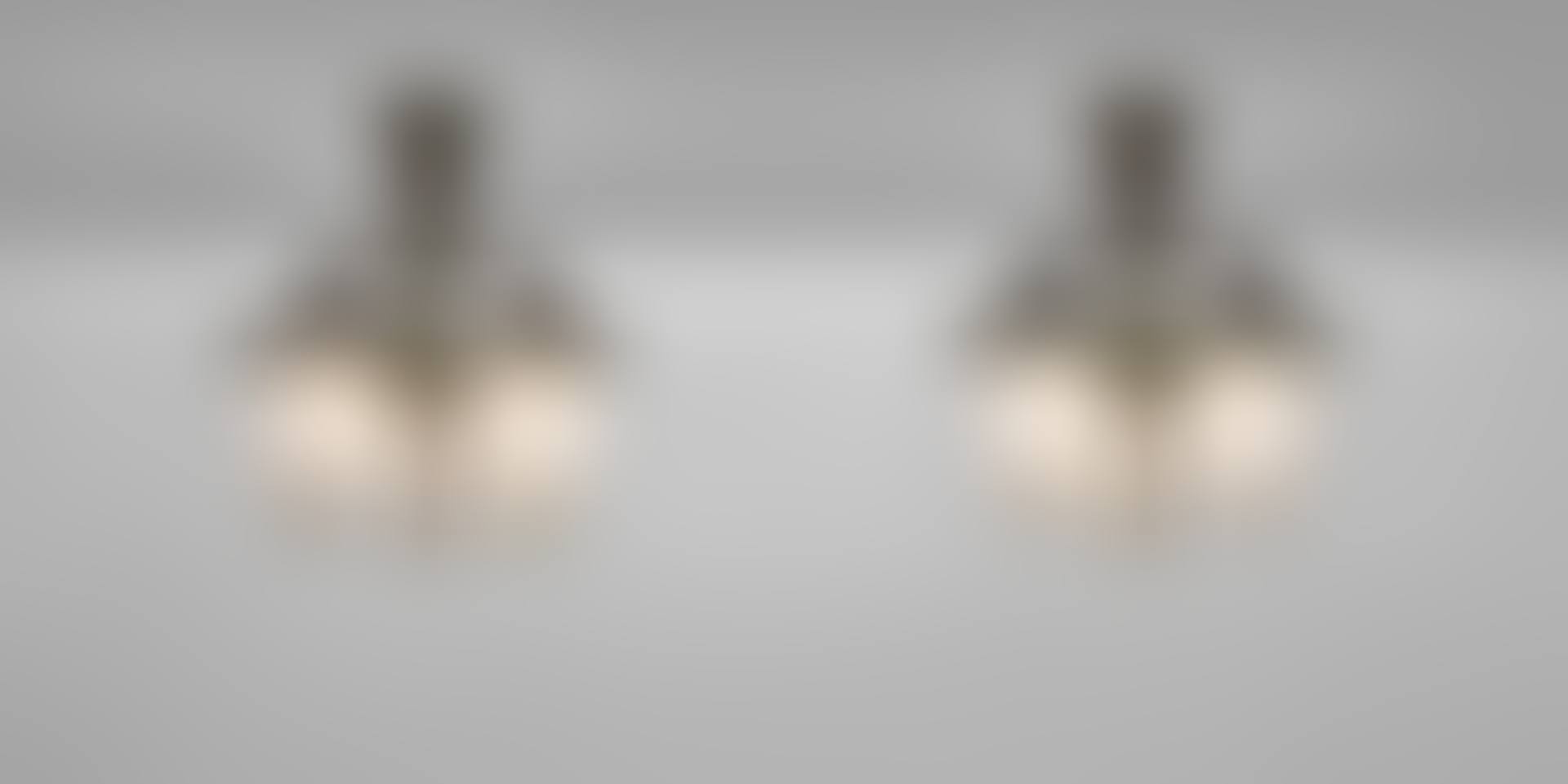 Rare Pair of Three-Light Ceiling Lights (preview)