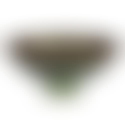 Stoneware footed bowl with an emerald green glaze and bronzed manganese drip rim (preview)
