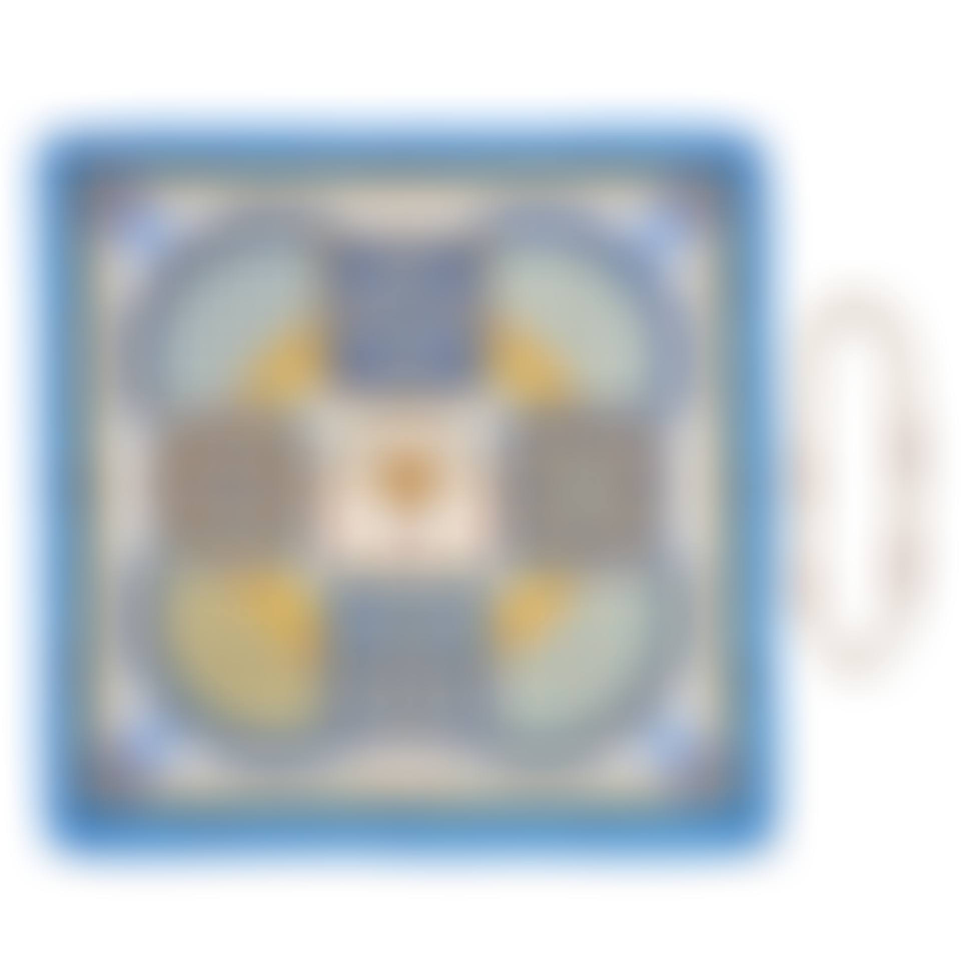 HERMÈS "CIELS BYZANTINS" SILK SCARF AND YVES SAINT LAURENT PINK-BLUE GLASS CHAIN NECKLACE (preview)