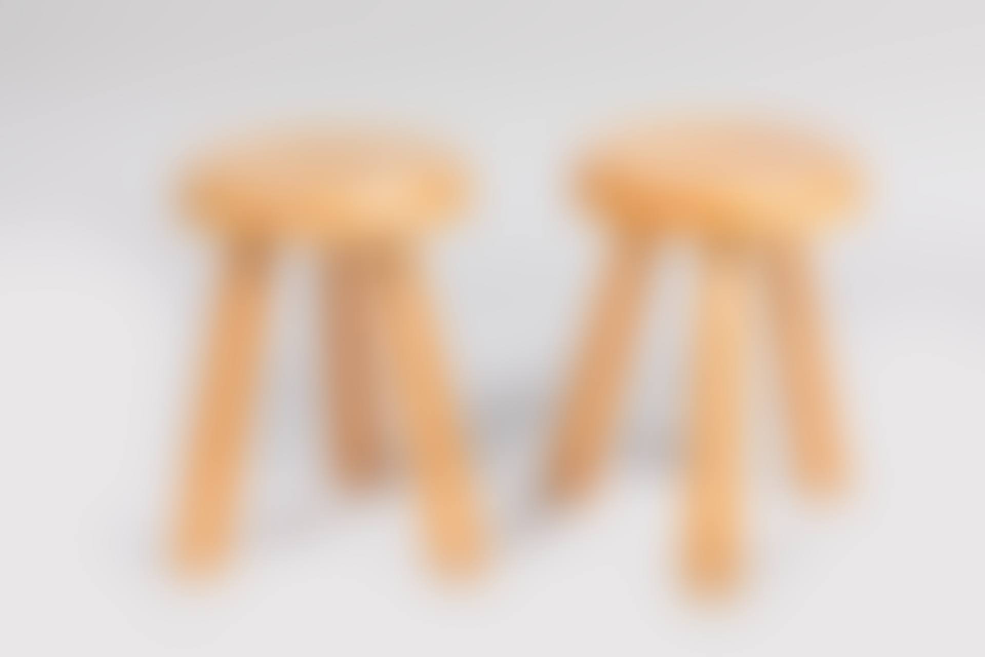 Pair of tripod stools, Les Arcs (preview)