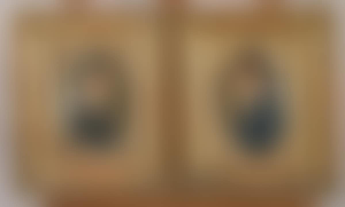 Pair of portraits of a man and a woman (preview)