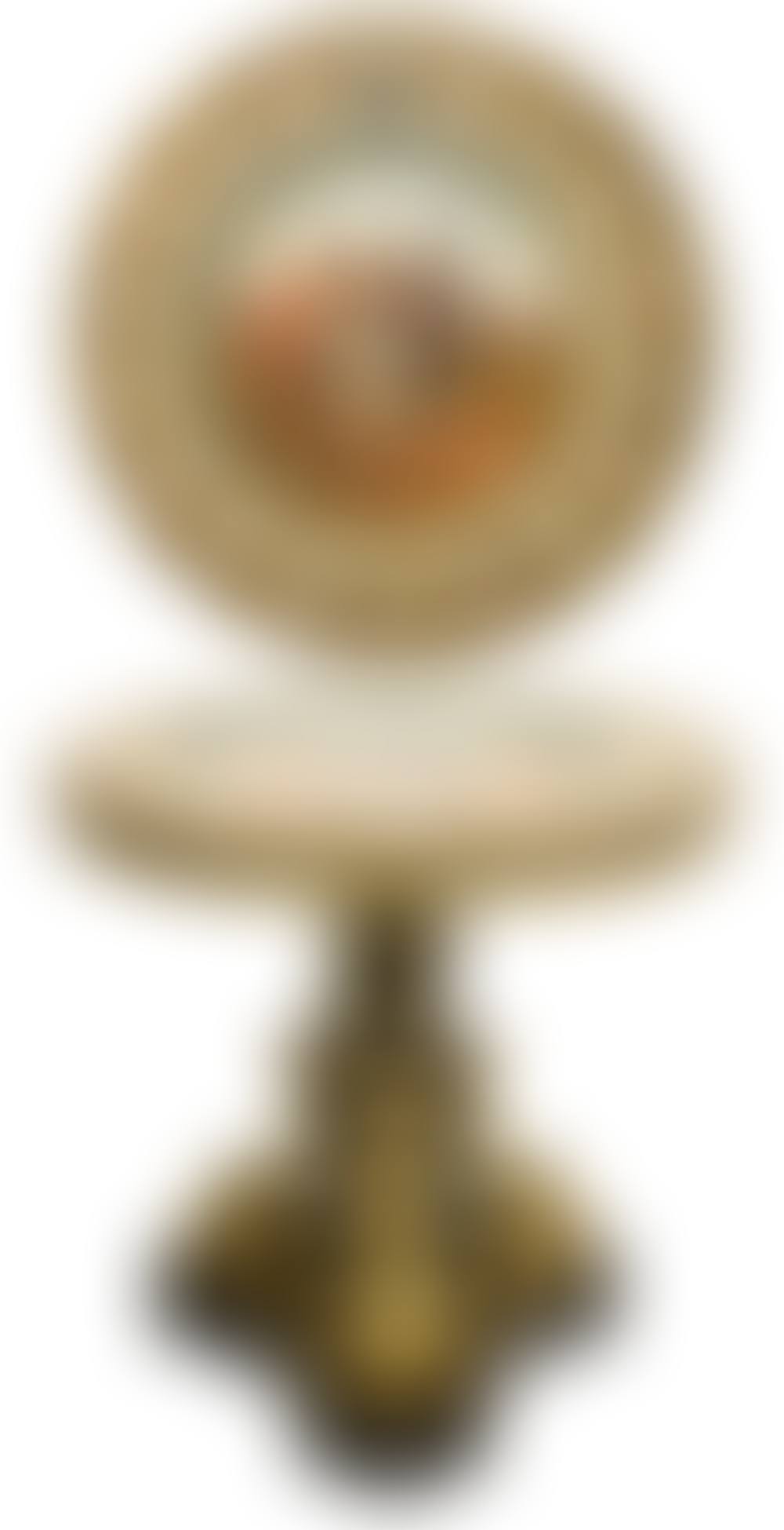 French Gilt Bronze-Mounted Ebonized Wood Center Table with Sèvres Porcelain Plaque (preview)