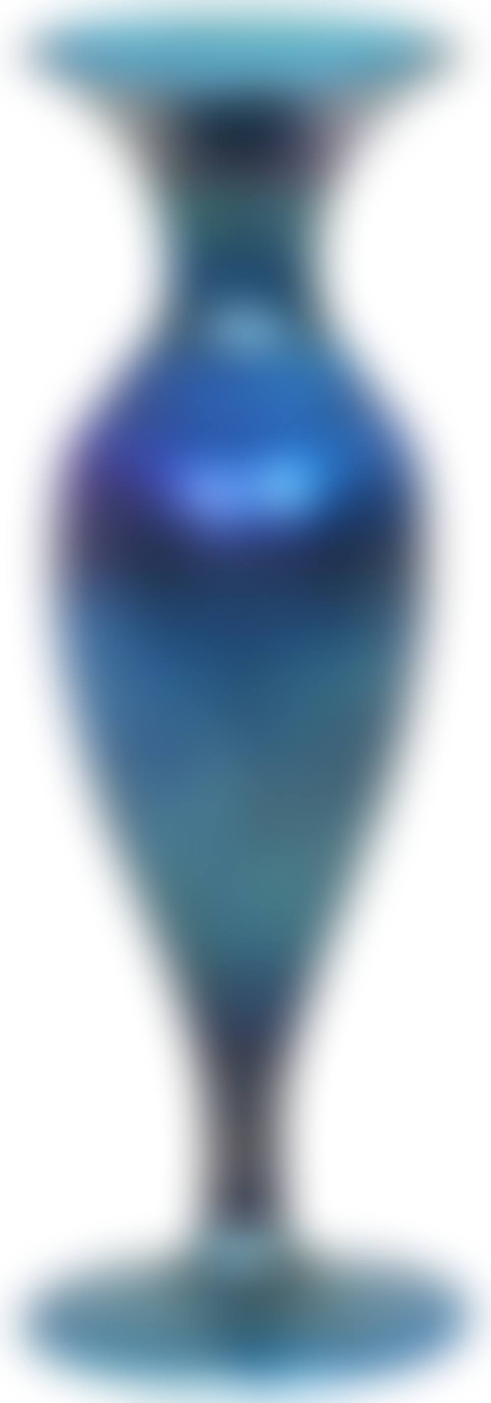 blue iridescent Favrile glass vase (preview)