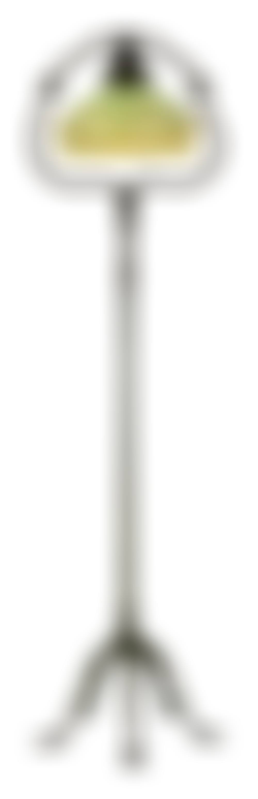 "Split Harp" Floor Lamp with "Pulled Feather" Shade (preview)