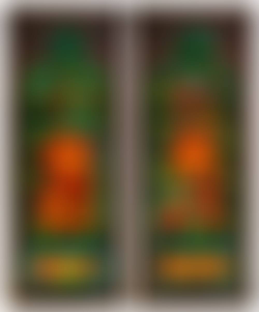 Pair of Gothic Revival Floral Windows, St. Paul"s Presbyterian, Philadelphia, Pennsylvania (preview)