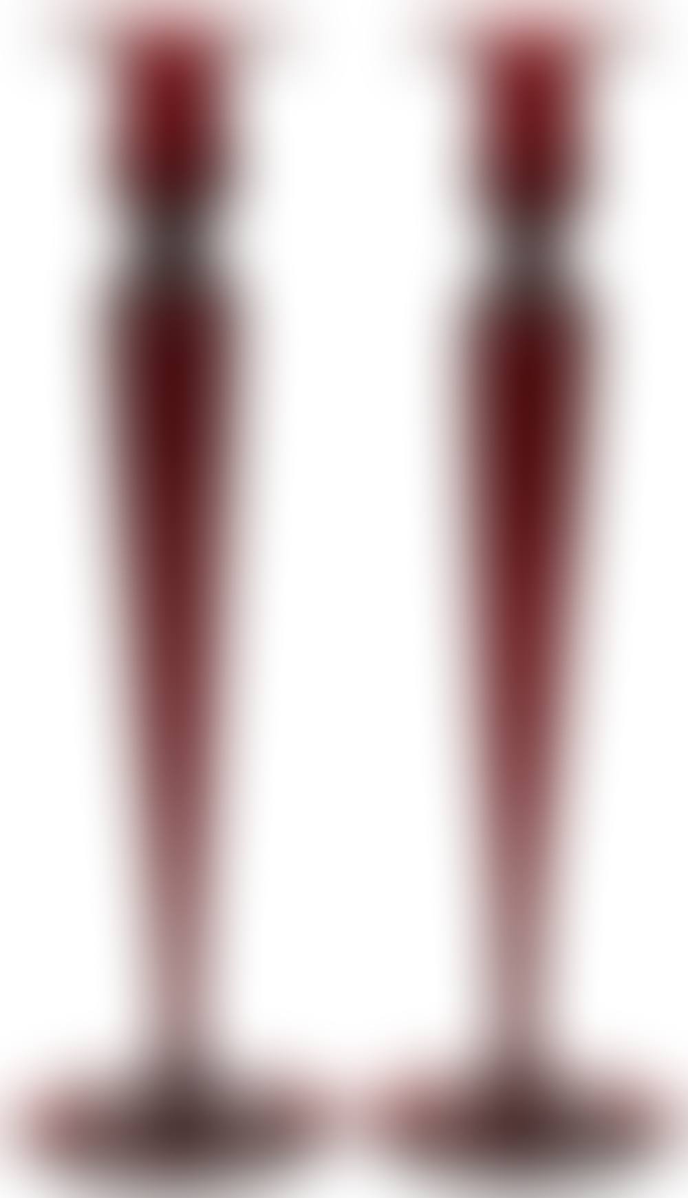 Pair of Steuben transparent ruby glass candlesticks (preview)