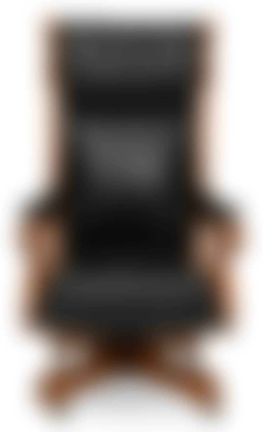 American Oak & Black Leather Desk Chair (preview)