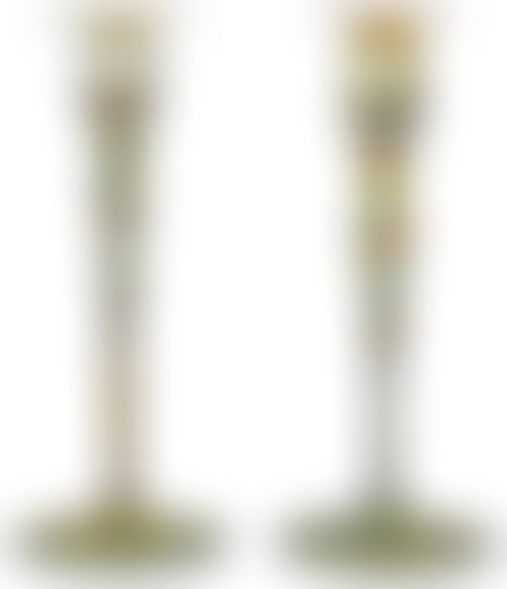 Steuben Aurene gold iridescent candlesticks (preview)