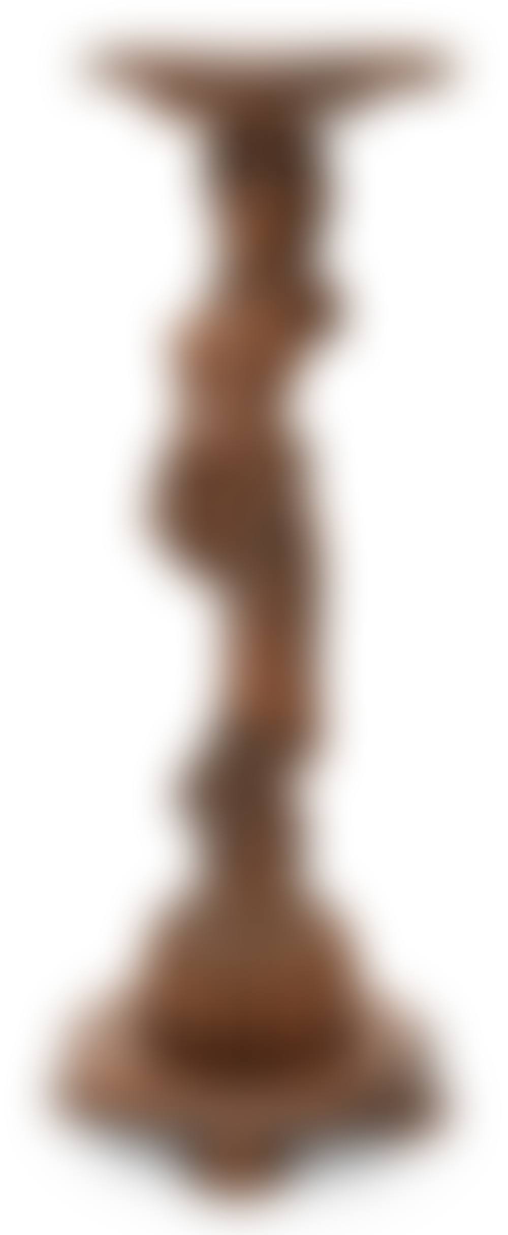 American Carved Oak Plant Stand with a Bust of a Woman (preview)