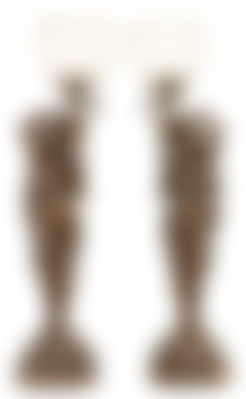Pair of French Patinated Metal Newel Post Lamps (preview)