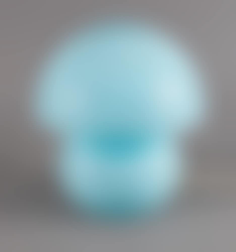Mushroom-shaped blue glass lamp (preview)