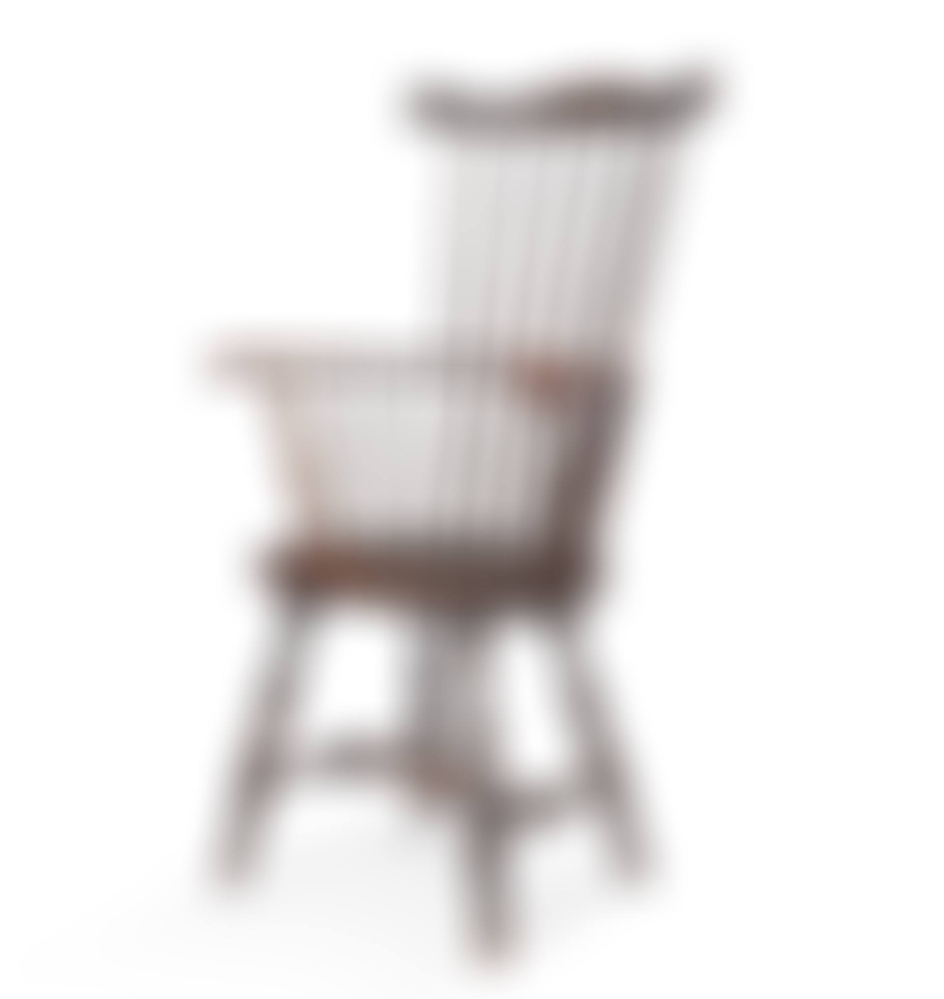 An Exemplary Brown-Painted Scroll-Carved Comb-Back Knuckle Windsor Armchair, Eastern Connecticut or Rhode Island (preview)
