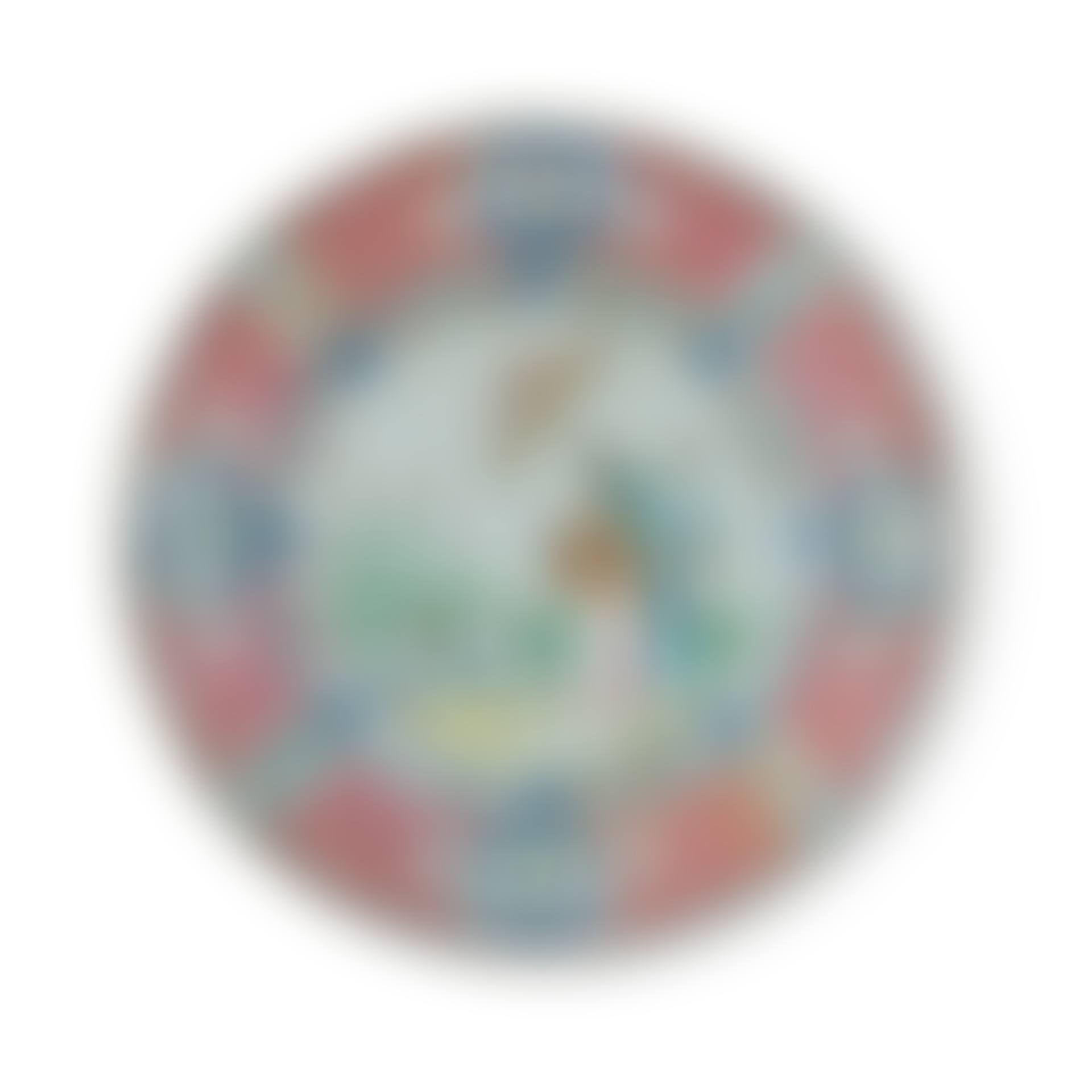 A Chinese Export Famille-Rose 'La Dame au Parasol' Plate, Qing Dynasty, Qianlong Period (preview)