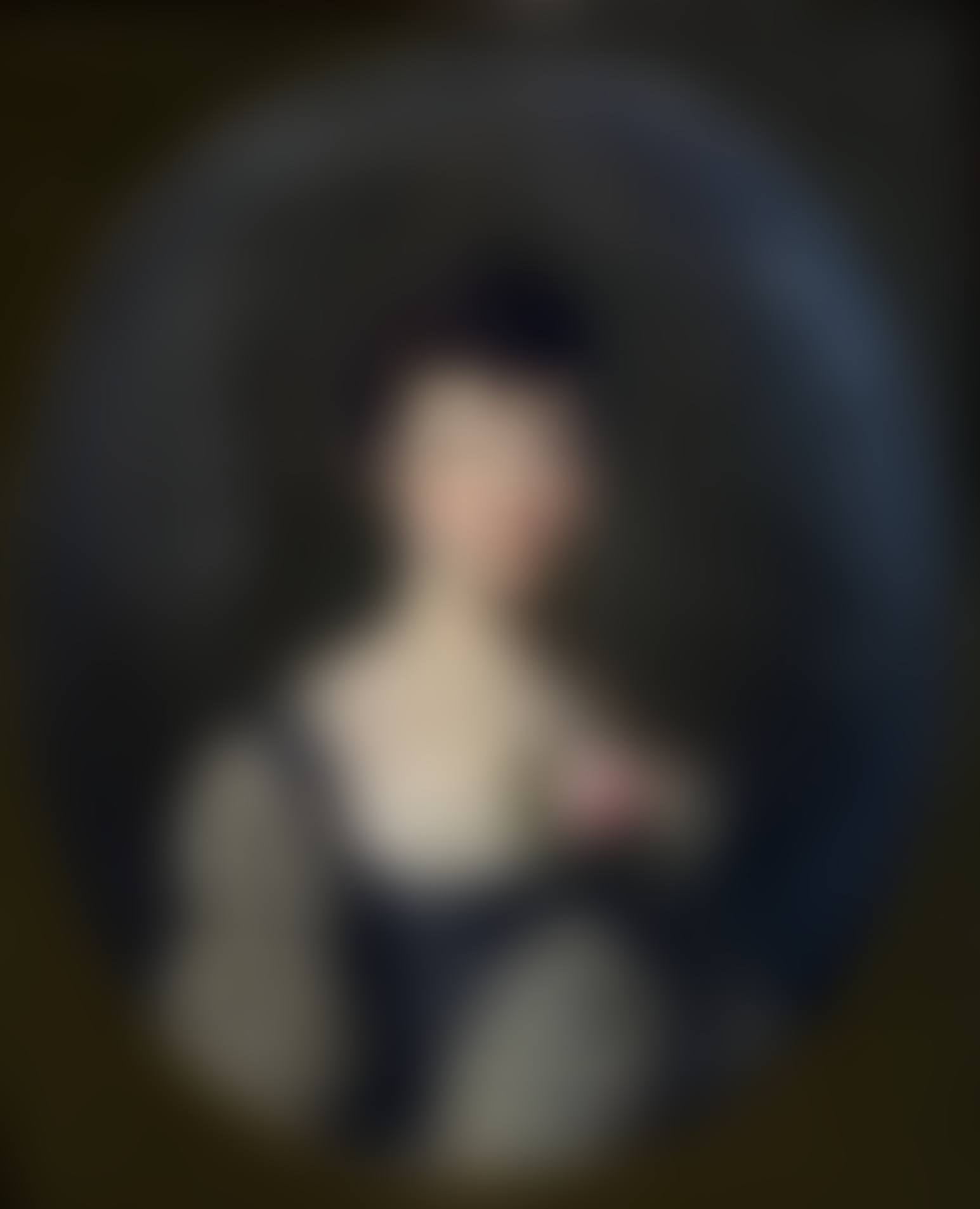 PORTRAIT OF A YOUNG WOMAN IN BUST, a rose stuck in her neckline (preview)
