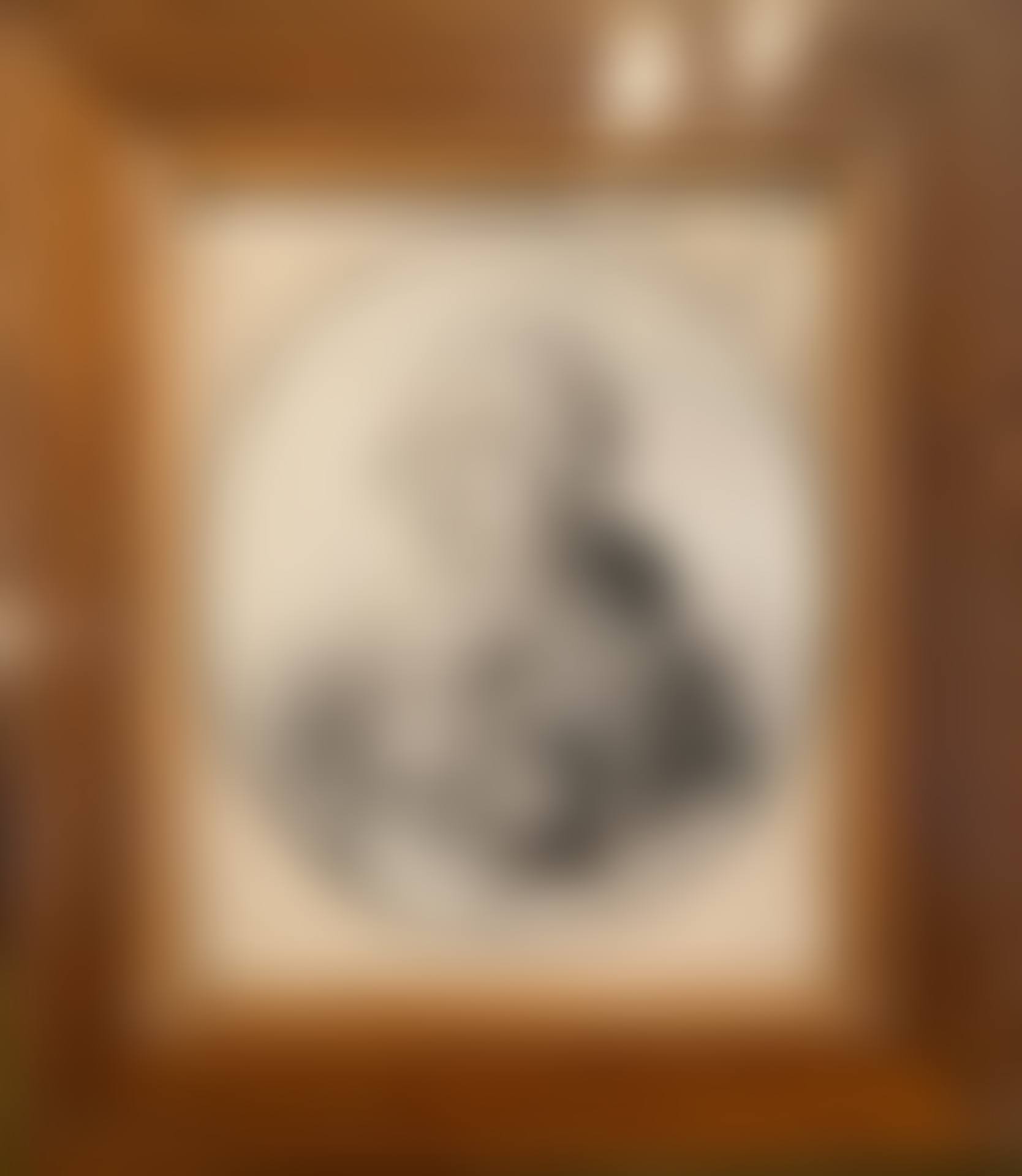 Oval charcoal miniature representing Louis XVI in bust (preview)