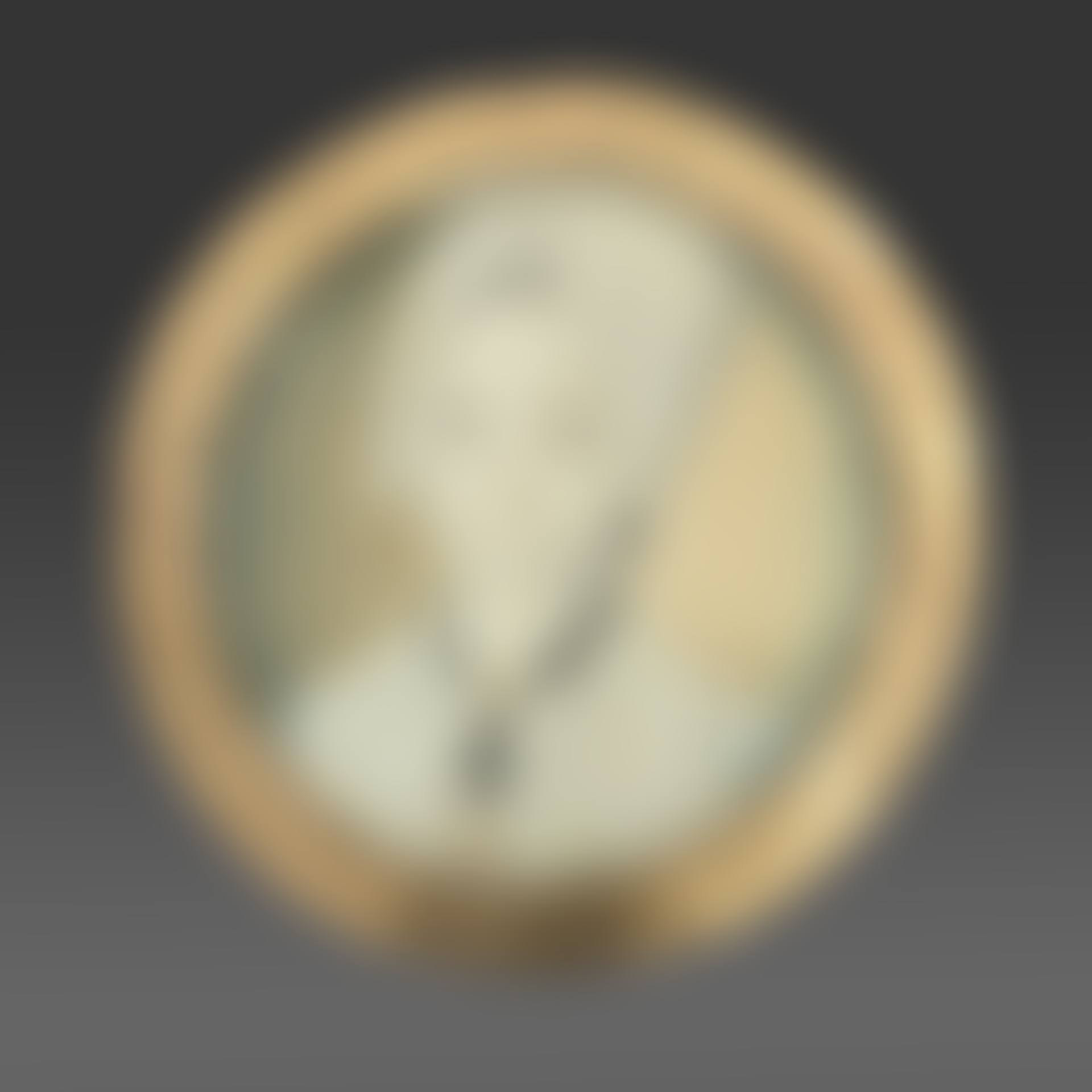 Round miniature representing a young woman in regional costume (preview)