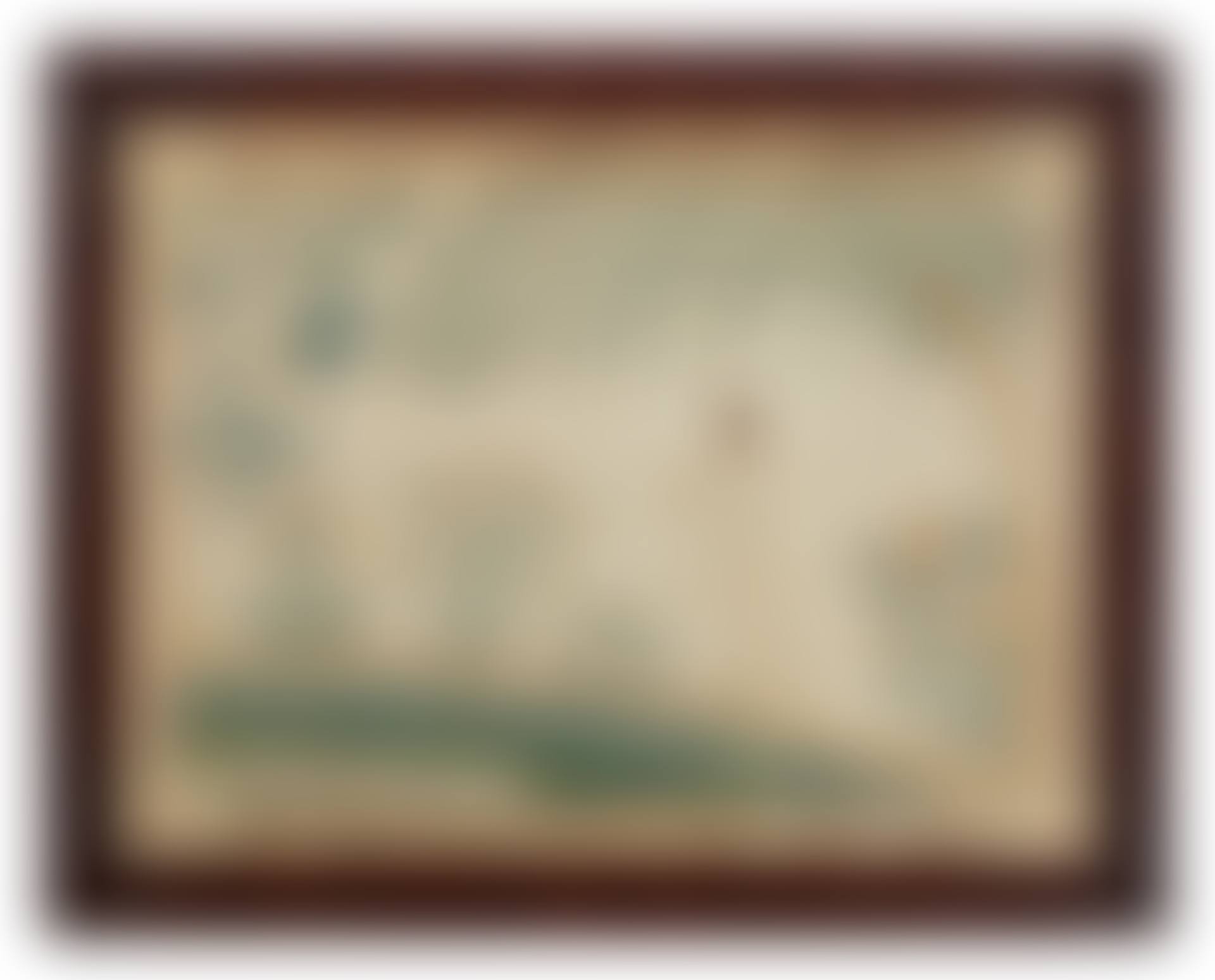 An Embroidered and Painted Silkwork Picture of Silkwork of Evelyn McClintic and Her Dog, Innocence, Pennsylvania (preview)