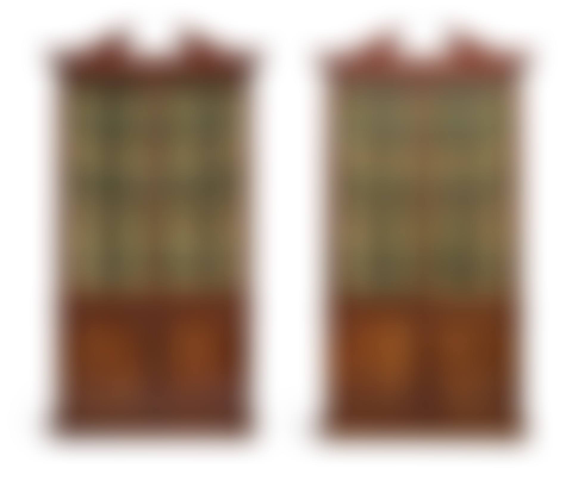 A matched pair of early george iii mahogany display cabinets (preview)