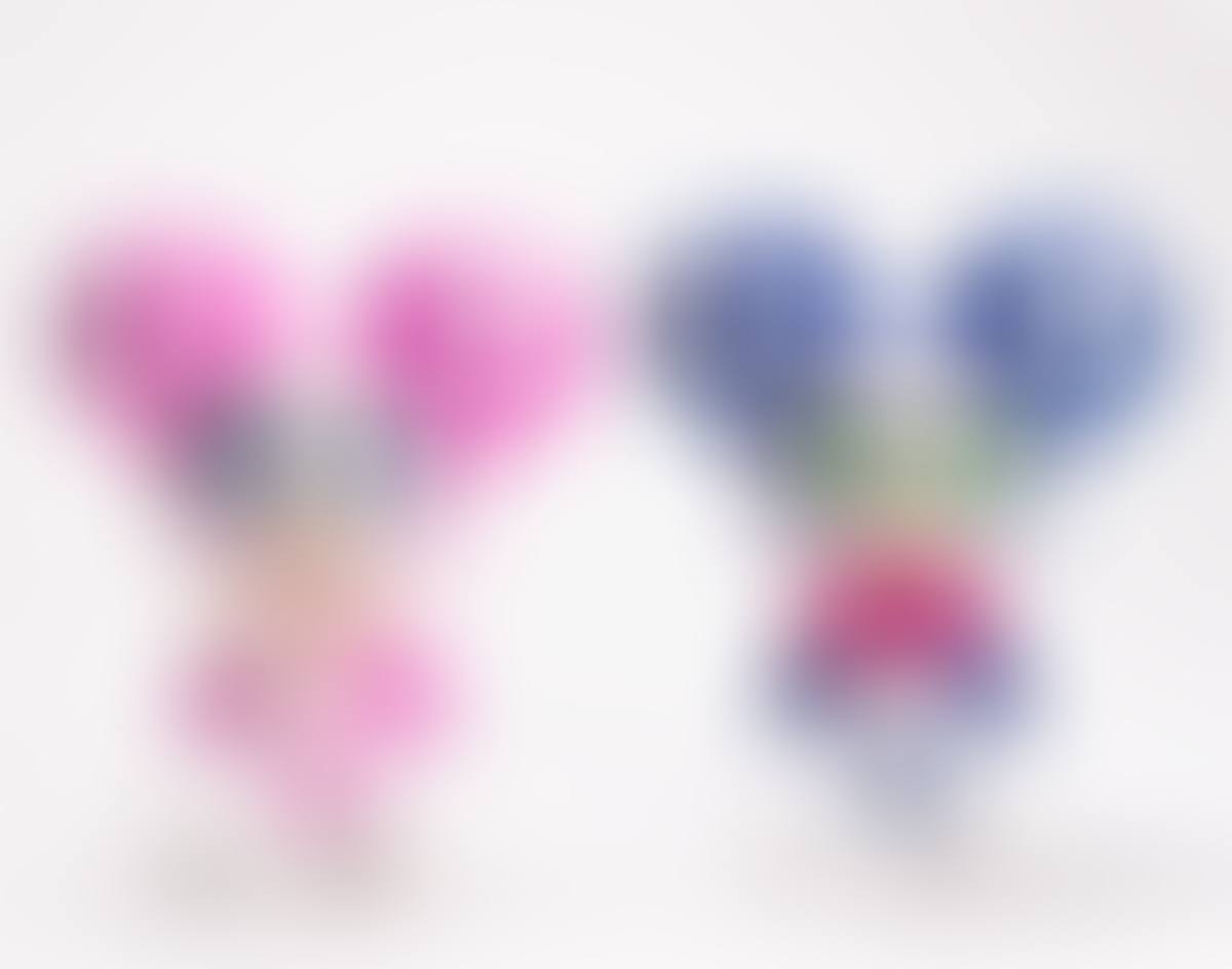 Two DOB-kun Figures (Magenta and Blue) (preview)
