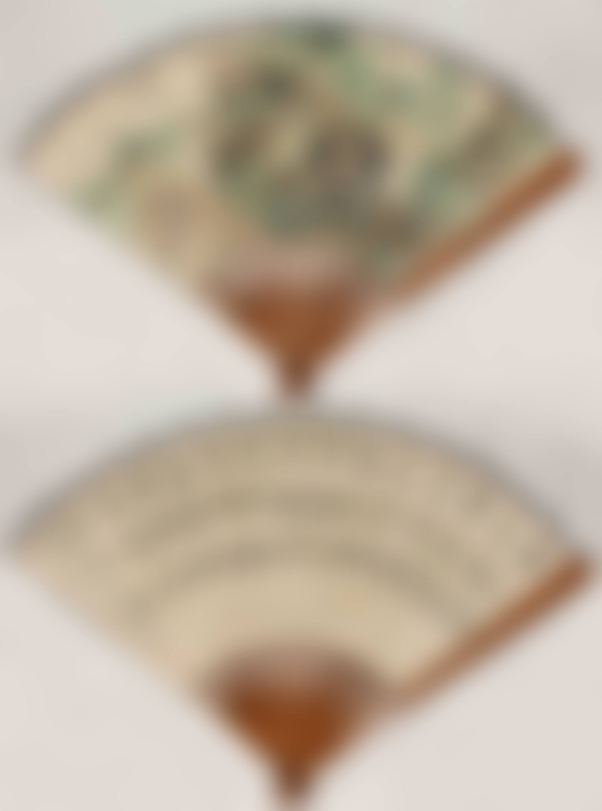 BLUE AND GREEN LANDSCAPE AND CALLIGRAPHY (preview)