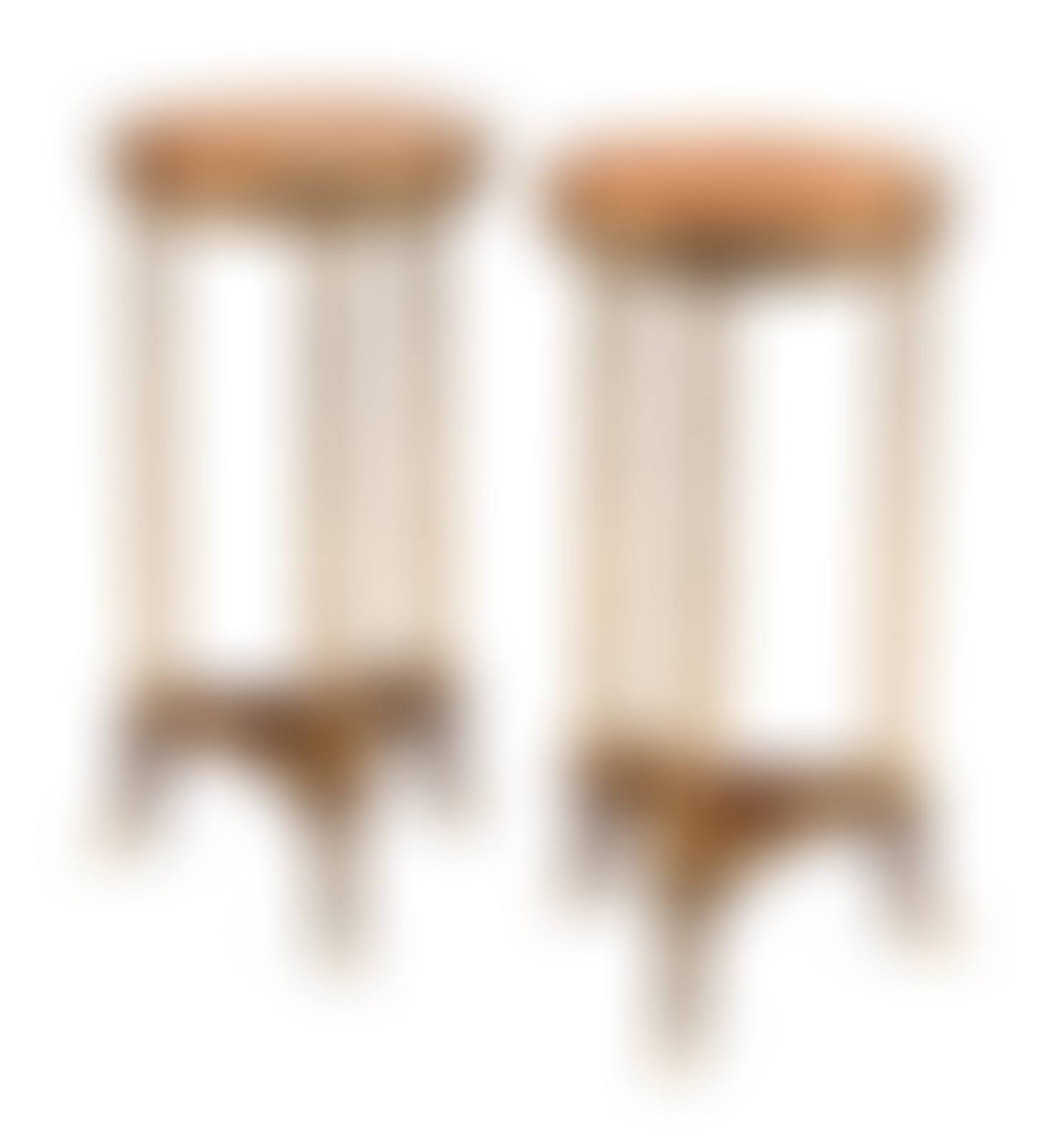A Pair of French Gilt Bronze Mounted Mahogany Marble-Top Guéridons (preview)