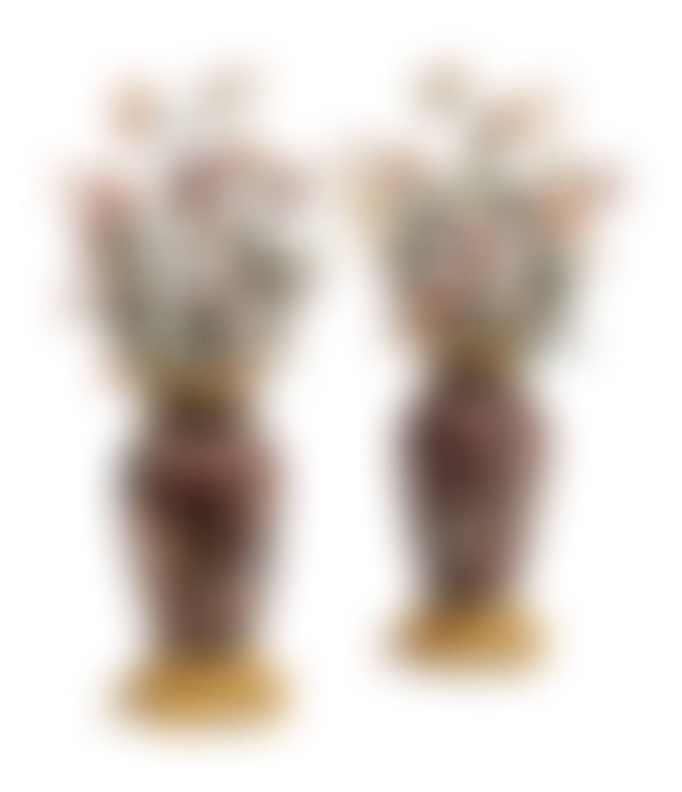A Pair of Gilt Bronze Mounted Cloisonné and Porcelain Vases (preview)