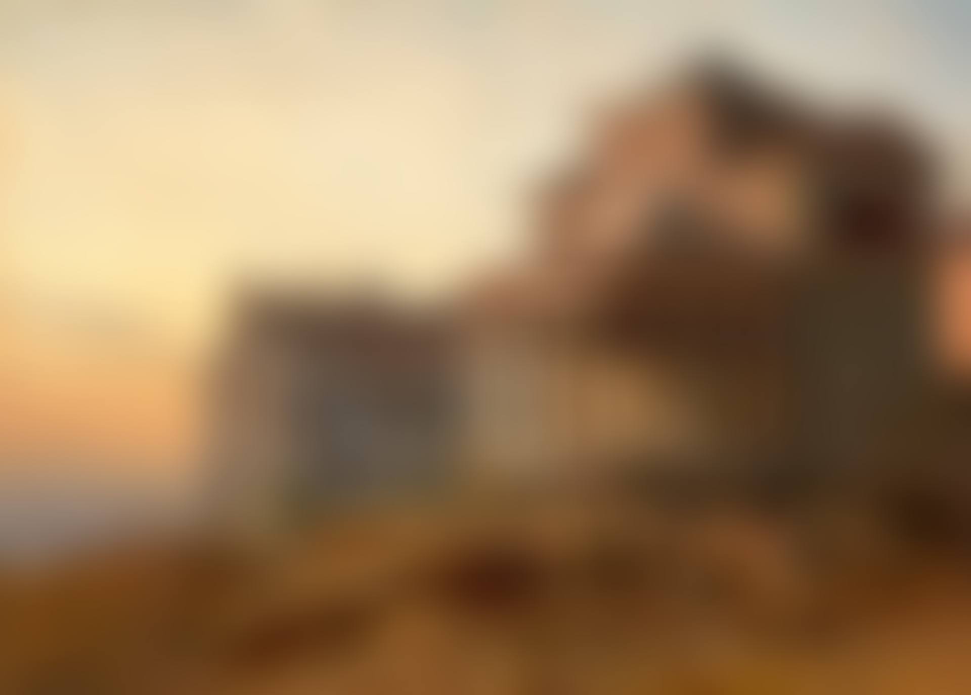 Vue d"un édifice religieux au sommet d"une colline (preview)