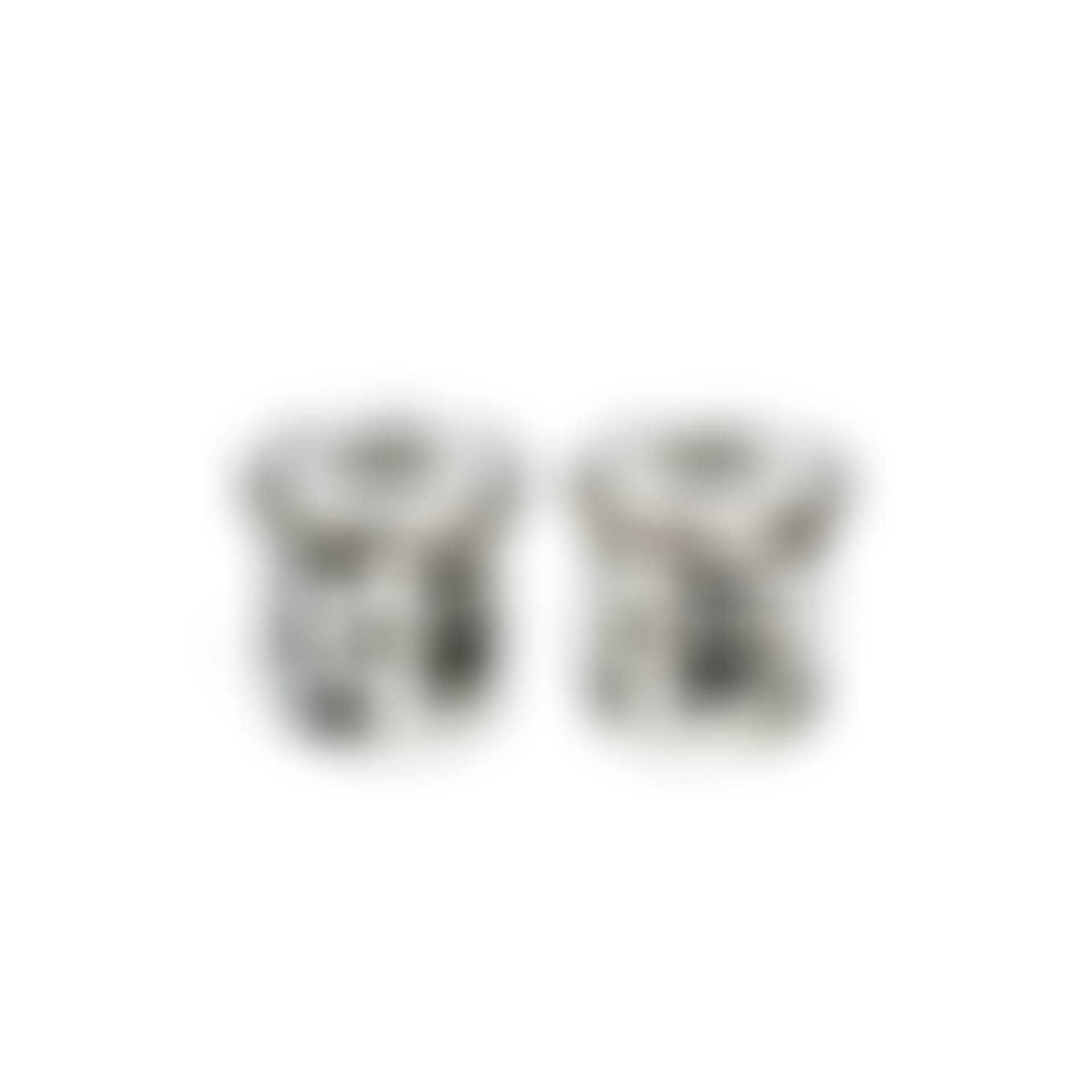 A Set of Two Black-White Scroll Ends, Seal Mark of Sanqiandaqian (preview)