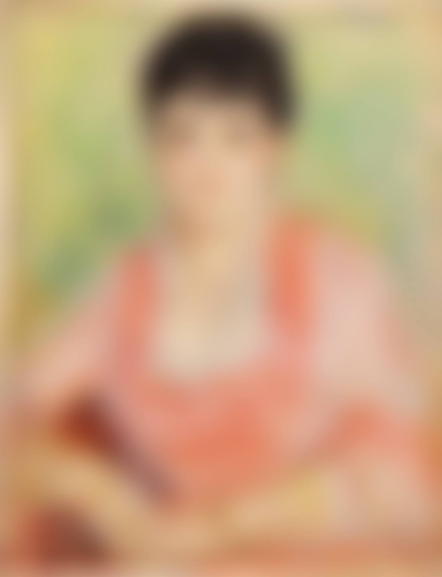 Portrait de femme à la robe rose (preview)
