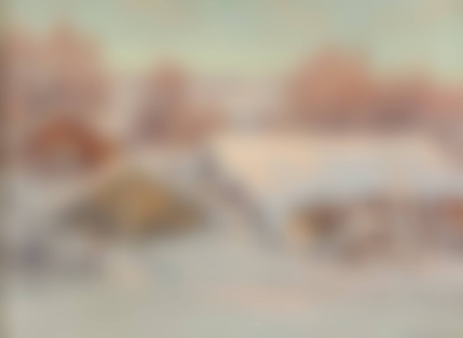 Winter motif with red cottages (preview)